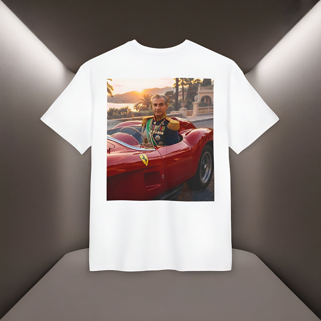 Charismatic "Shah" in a Ferrari T-Shirt — Front: Persian Vibey