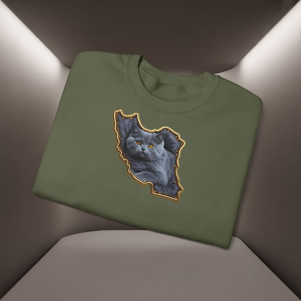 Persian cat & Persian Map Graphic Design Unisex Sweatshirt — Premium quality