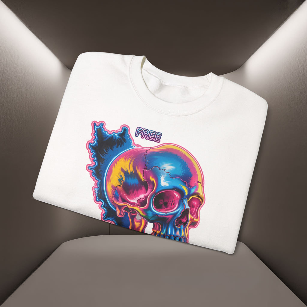 Skull in Iran's map shape Sweatshirt-Unisex, Premium Quality