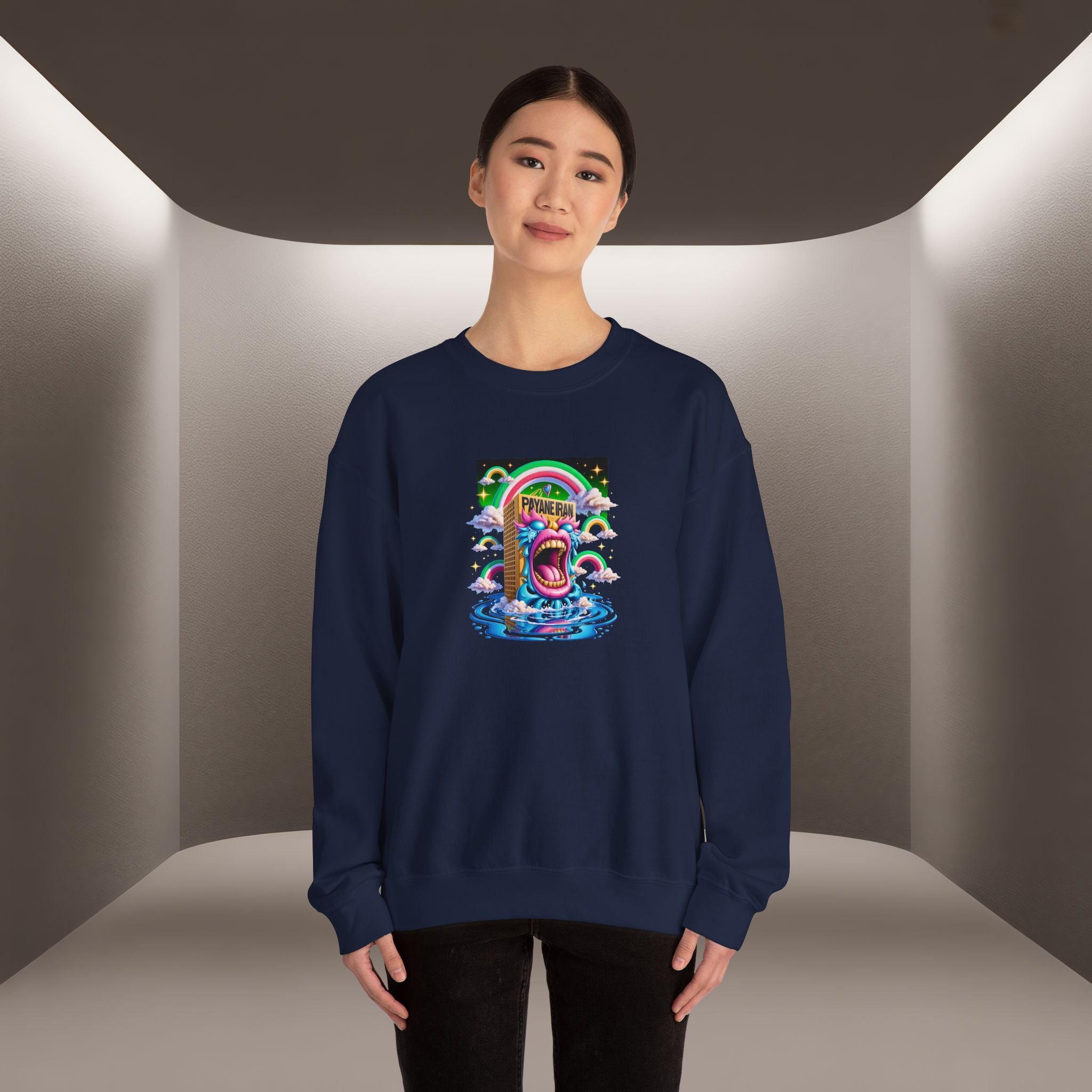Payande Iran, Javid Shah graphic Unisex Sweatshirt — Persian Vibey