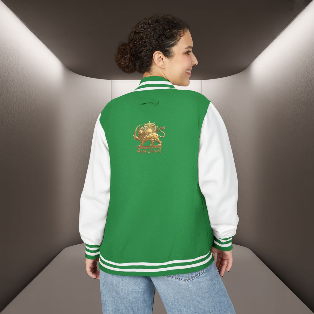 "Payande Iran JAVID SHAH" embroidered JACKET — PERSIAN VIBEY STYLE JACKET ( Goldoozi)