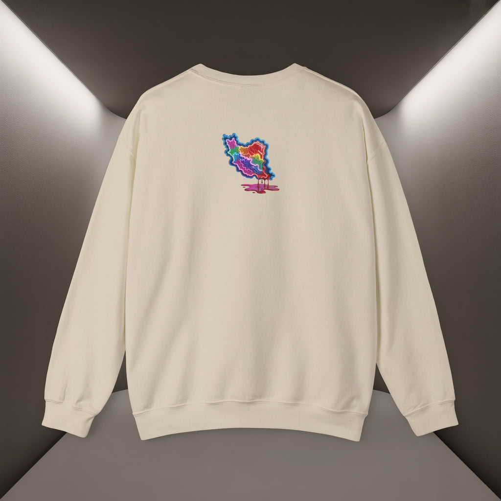 Skull in Iran's map shape Sweatshirt-Unisex, Premium Quality
