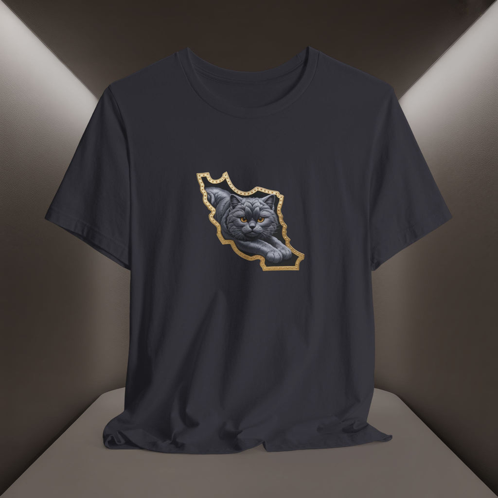 Persian Cat in a Persian Map Graphic design- unisex T-shirt- Premium quality
