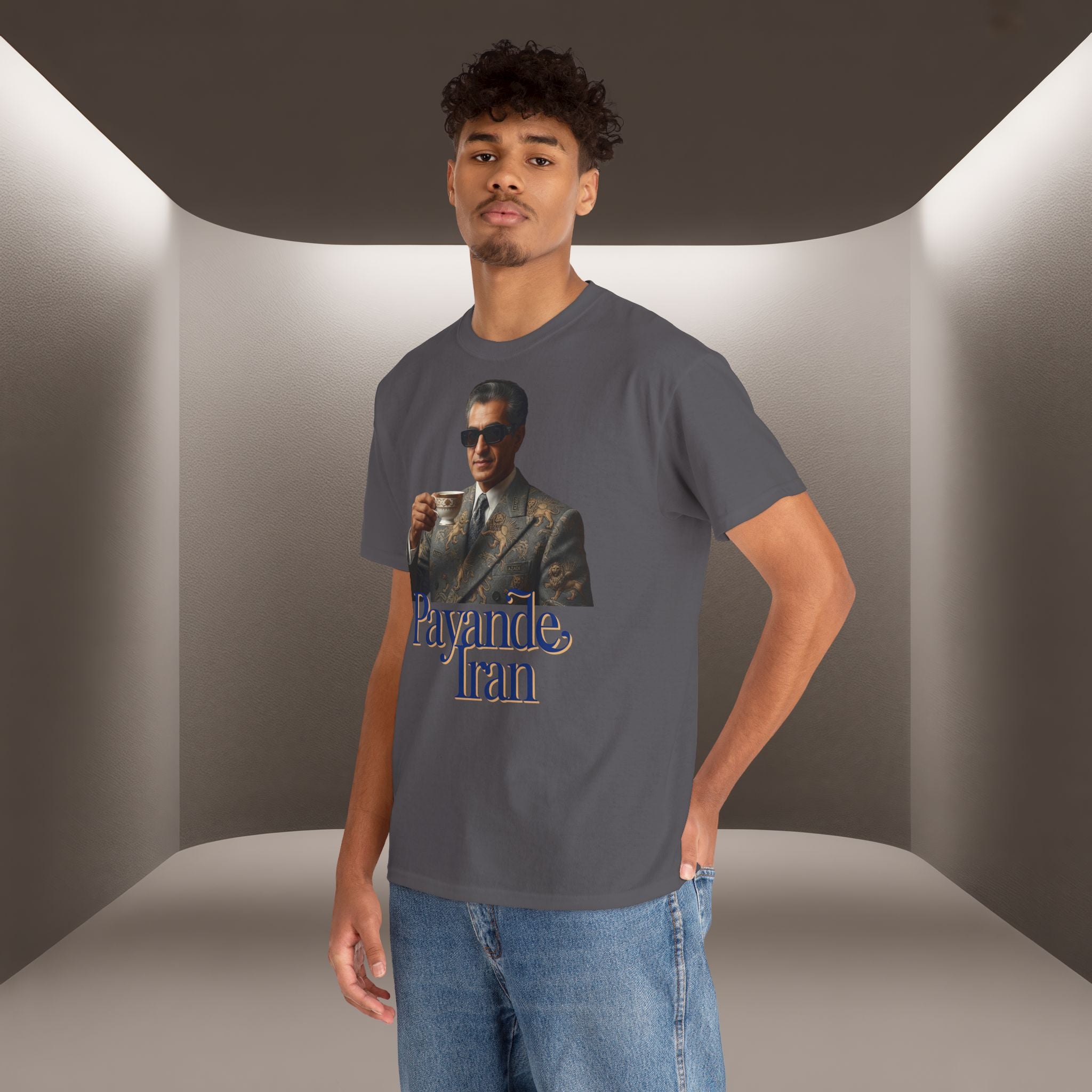 T-Shirt — "Payande Iran" Retro Style Tehran Nostalgia Tee