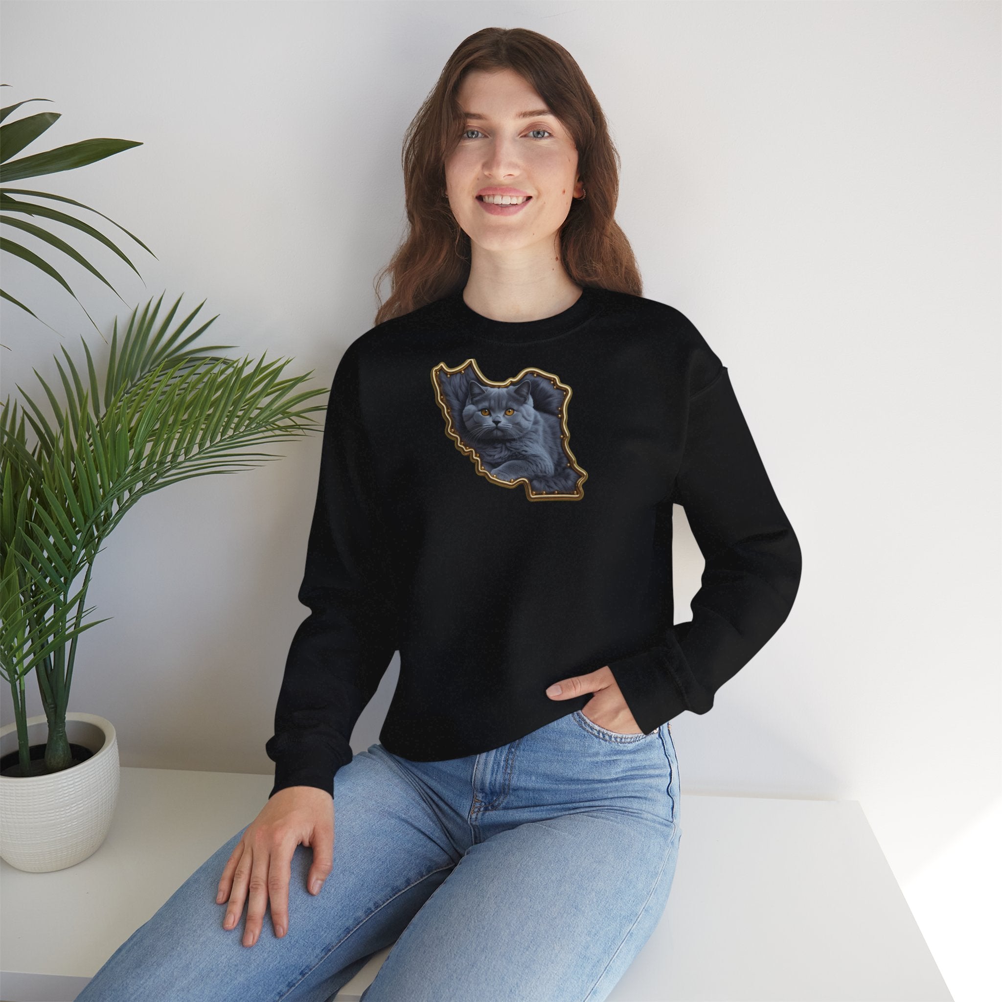 Persian cat & Persian Map Graphic Design Unisex Sweatshirt — Premium quality