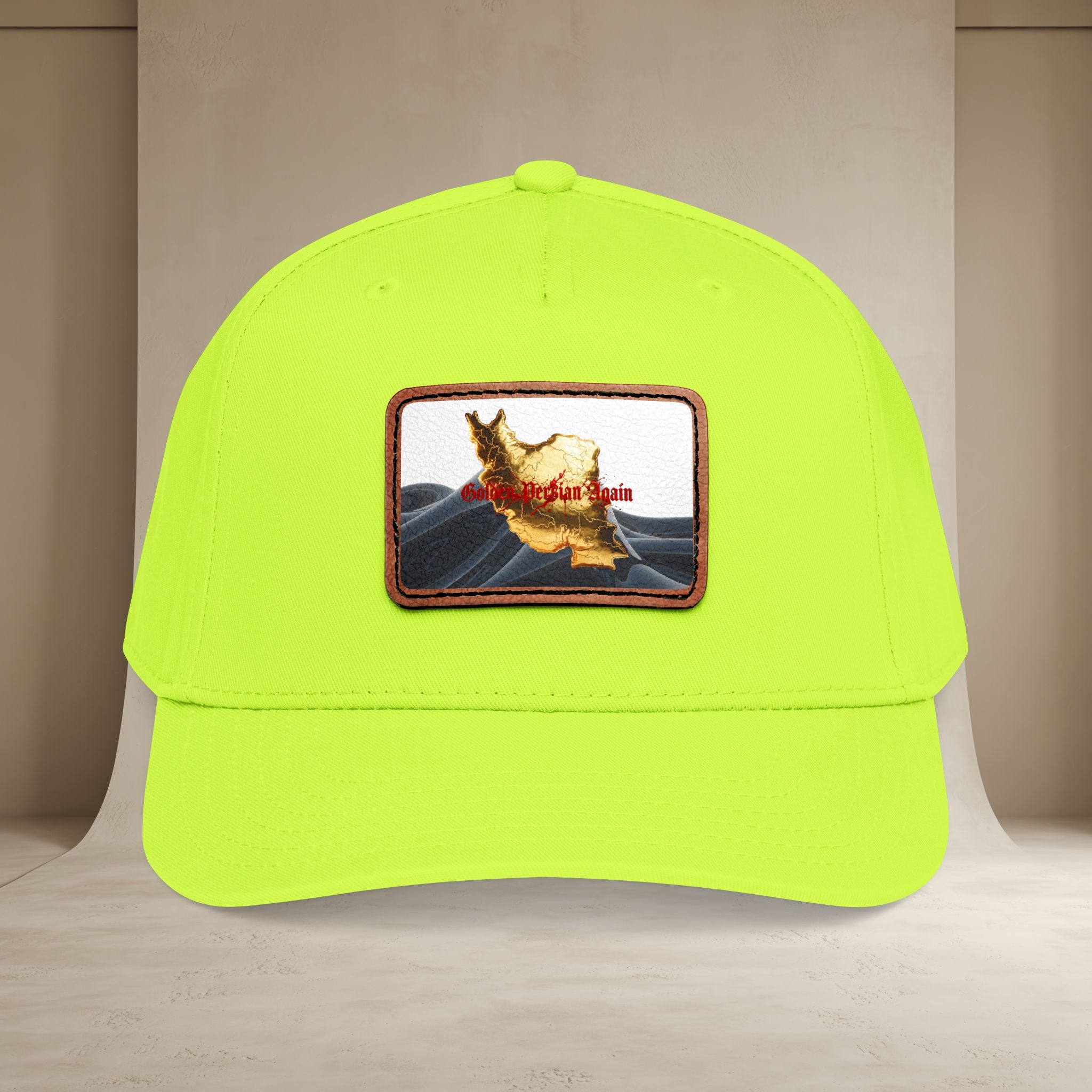 Golden Persian again Map Baseball Cap, Unisex