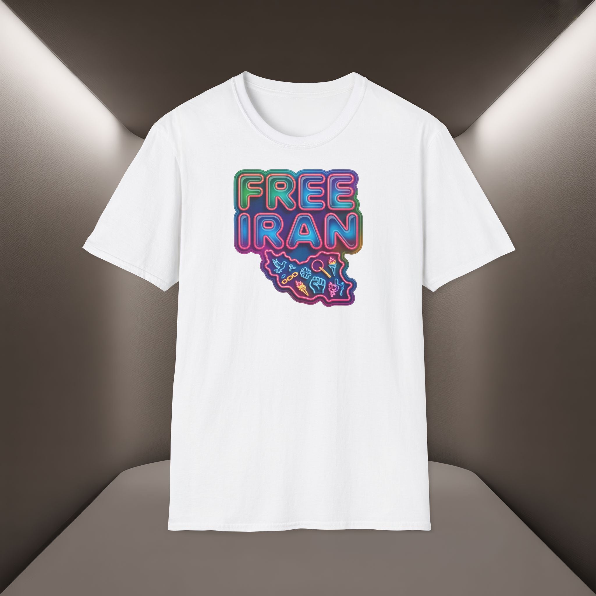Free Iran T-Shirt — Neon Style, Premium Quality