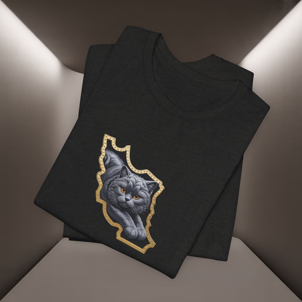 Persian Cat in a Persian Map Graphic design- unisex T-shirt- Premium quality