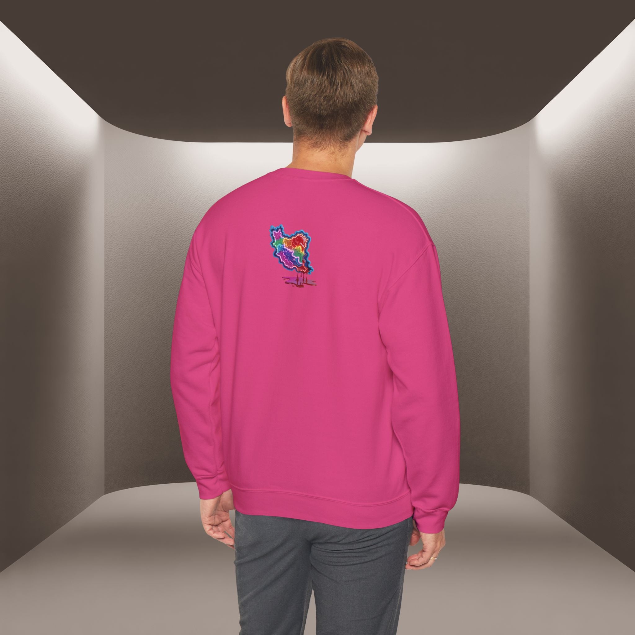 Skull in Iran's map shape Sweatshirt-Unisex, Premium Quality