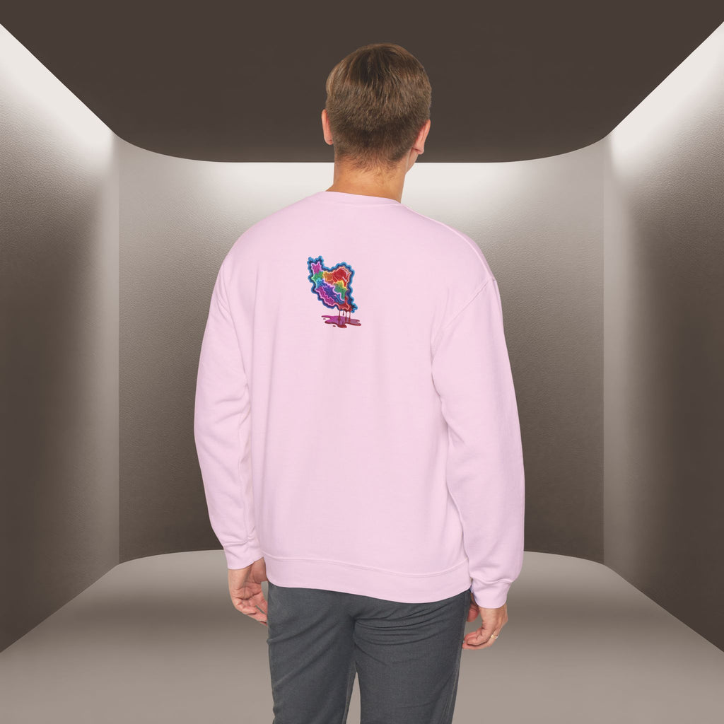 Skull in Iran's map shape Sweatshirt-Unisex, Premium Quality