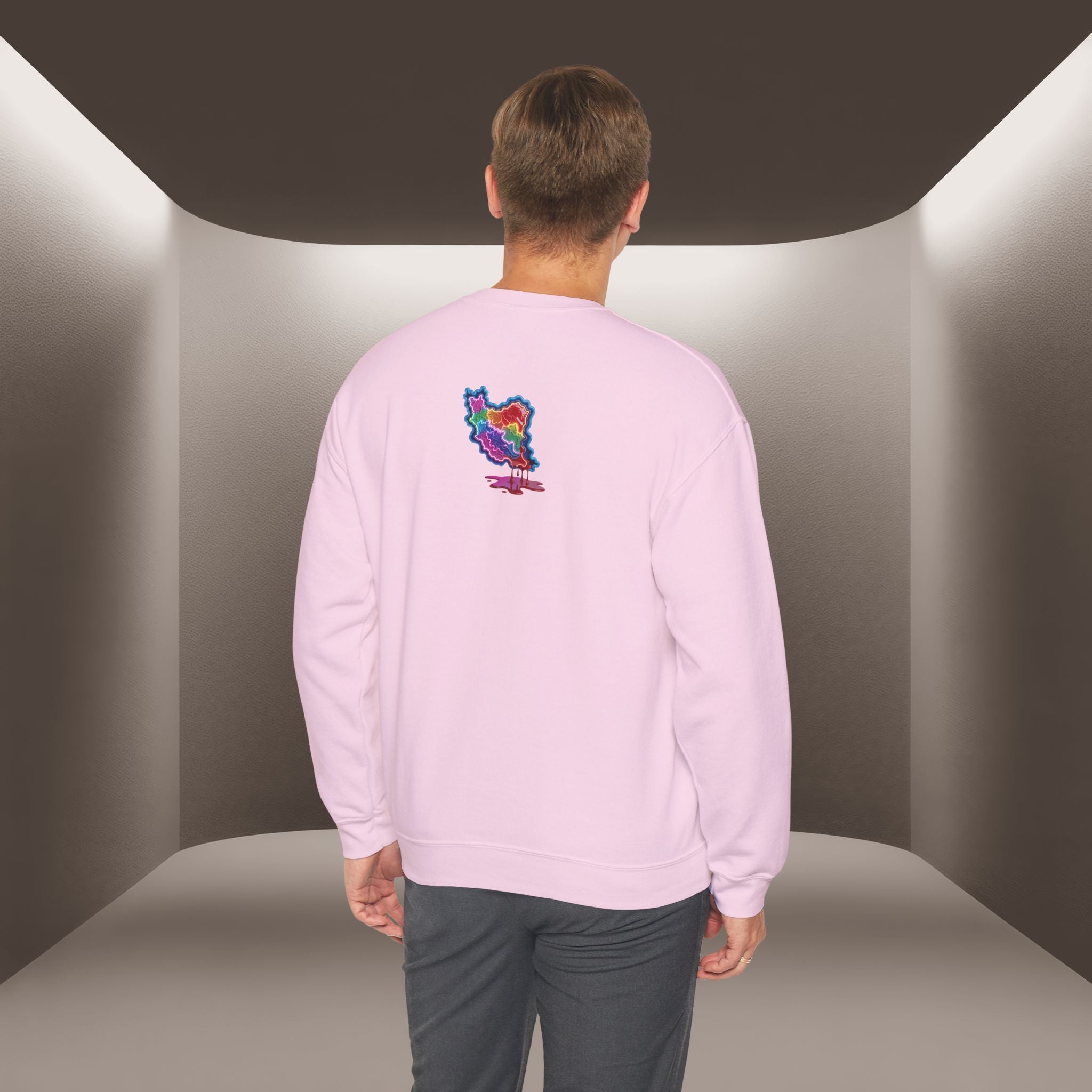 Skull in Iran's map shape Sweatshirt-Unisex, Premium Quality