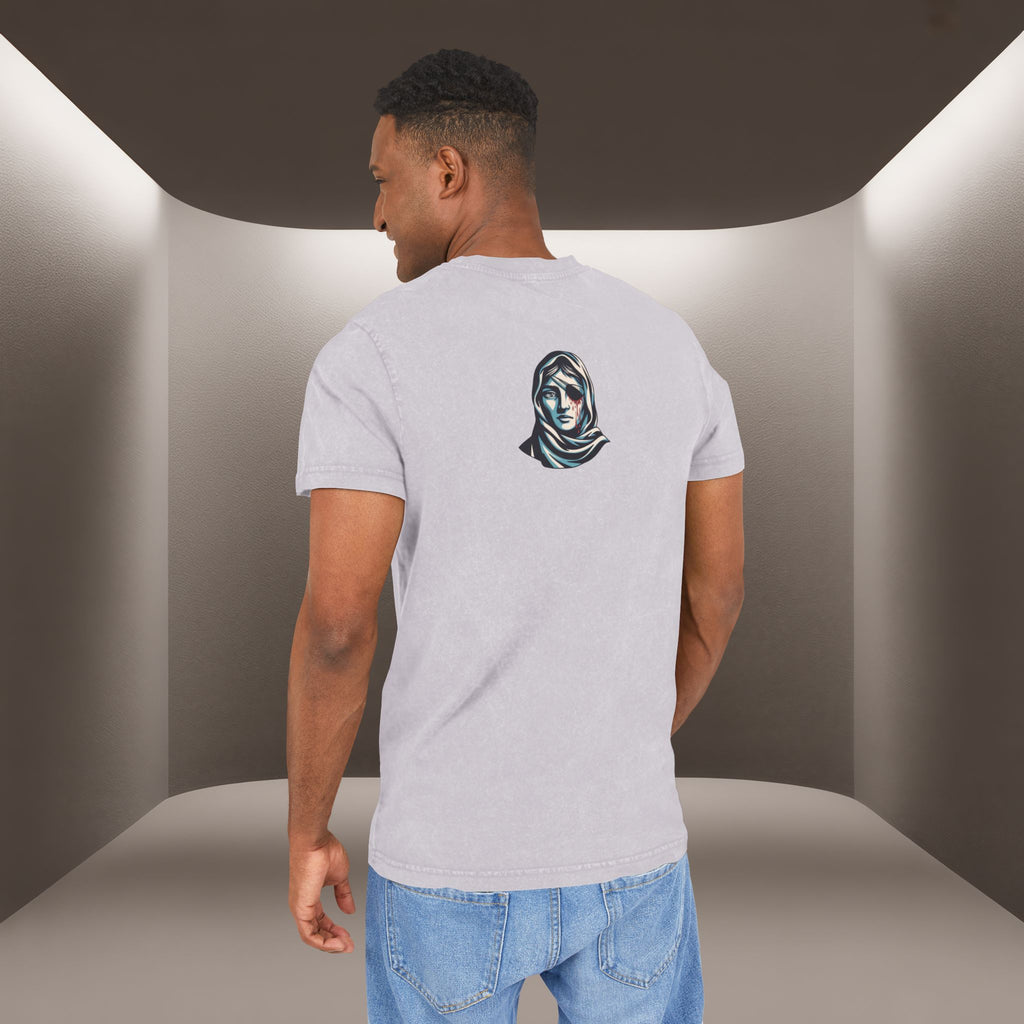 Iran's map Conceptual tshirt- Acid Wash Tee