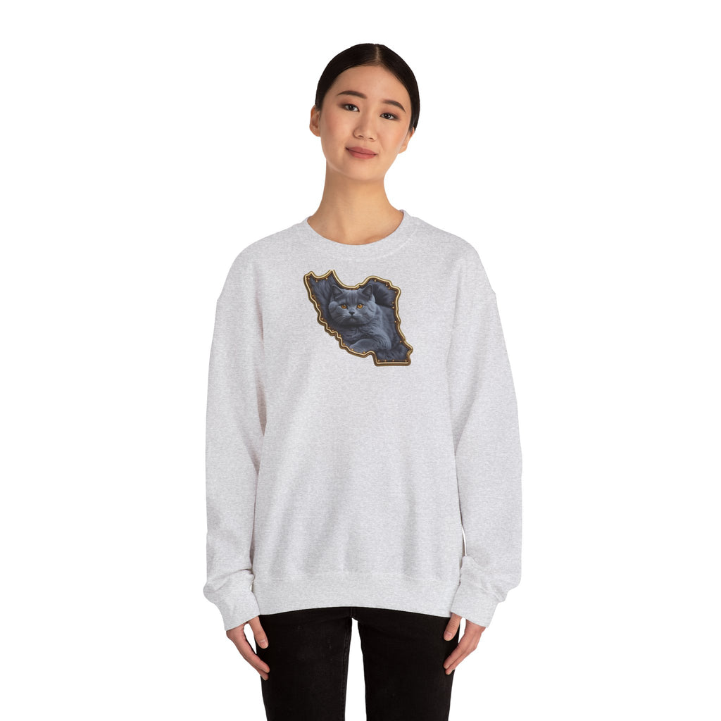 Persian cat & Persian Map Graphic Design Unisex Sweatshirt — Premium quality