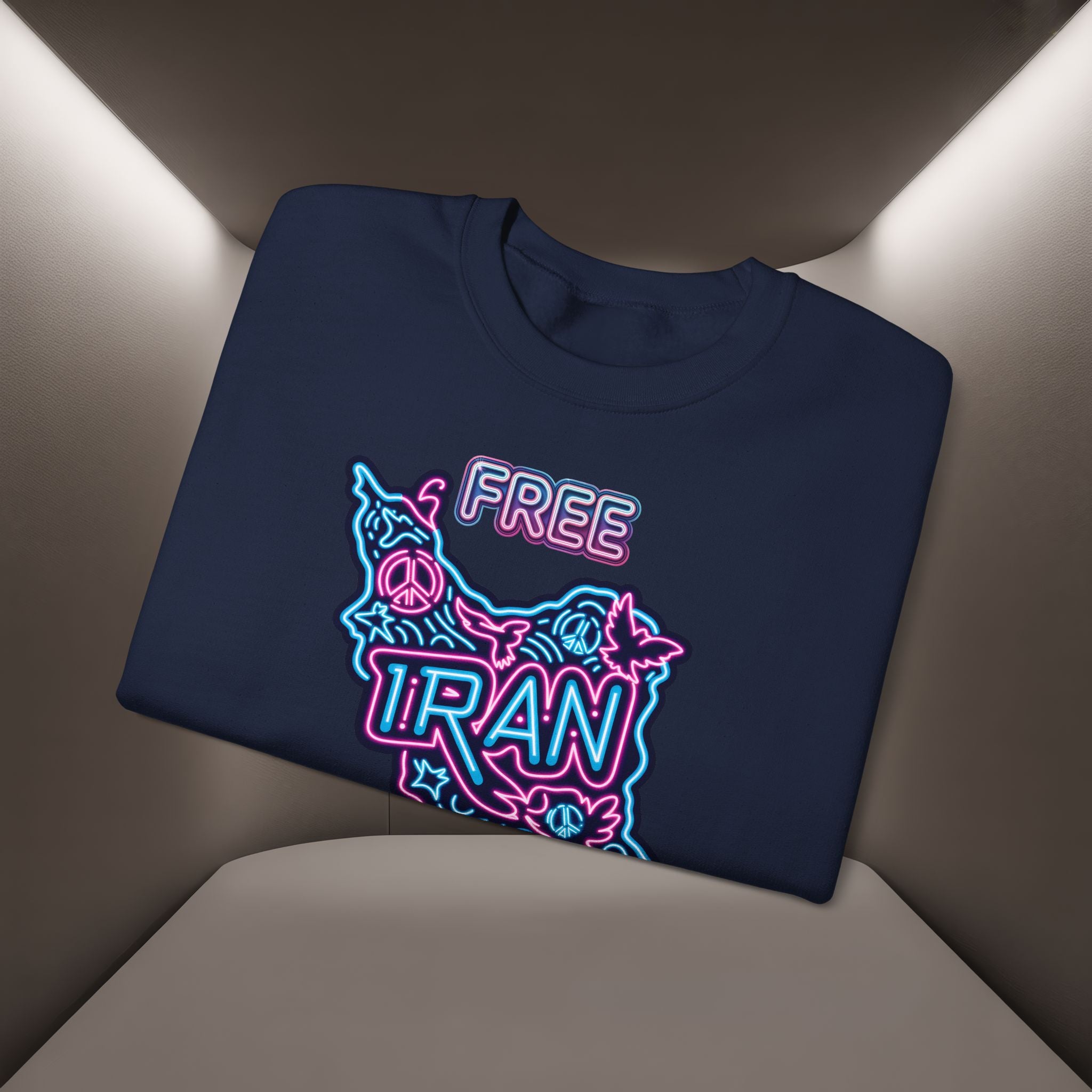 Free Iran Sweatshirt – Neon design, Premium Quality