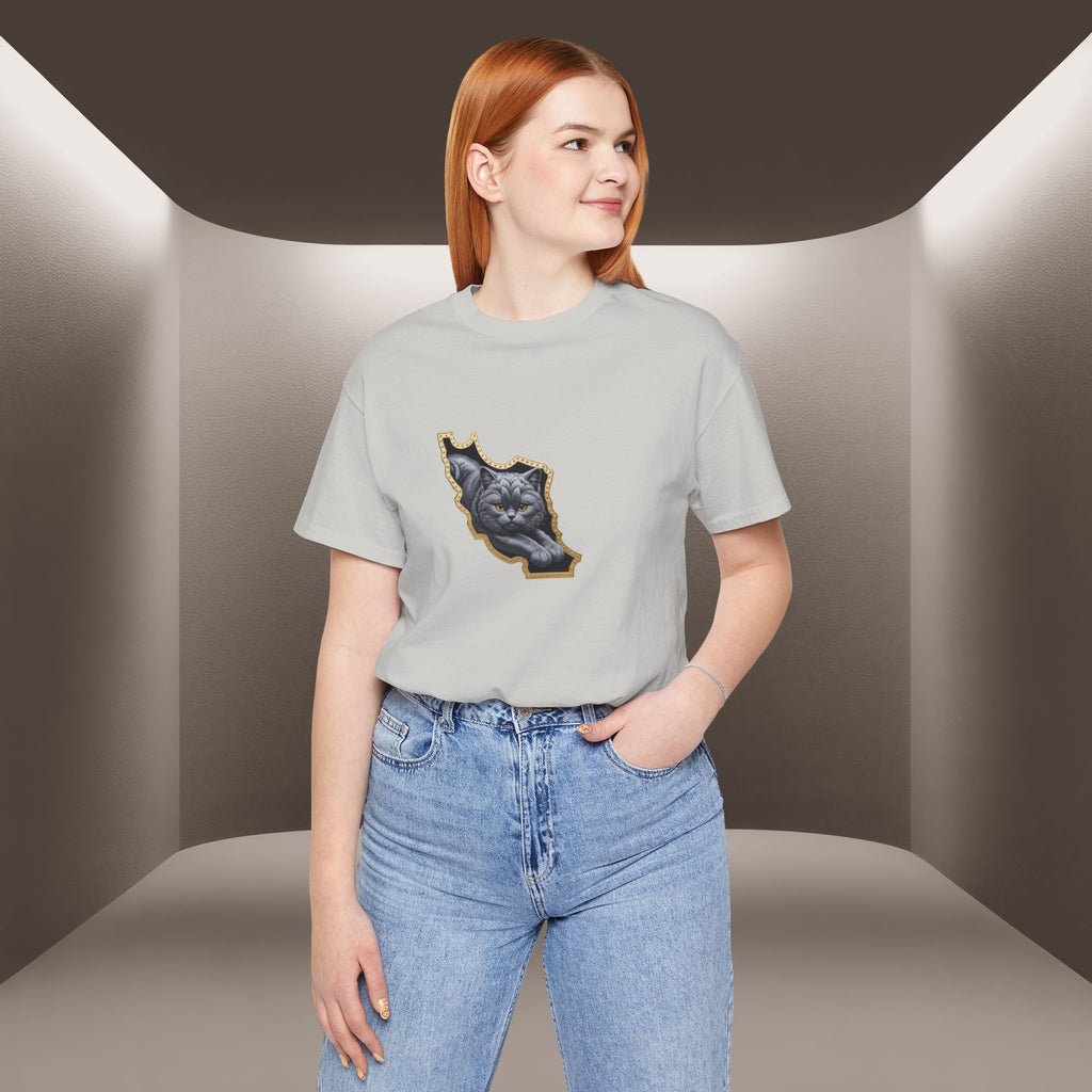 Persian Cat in a Persian Map Graphic design- unisex T-shirt- Premium quality