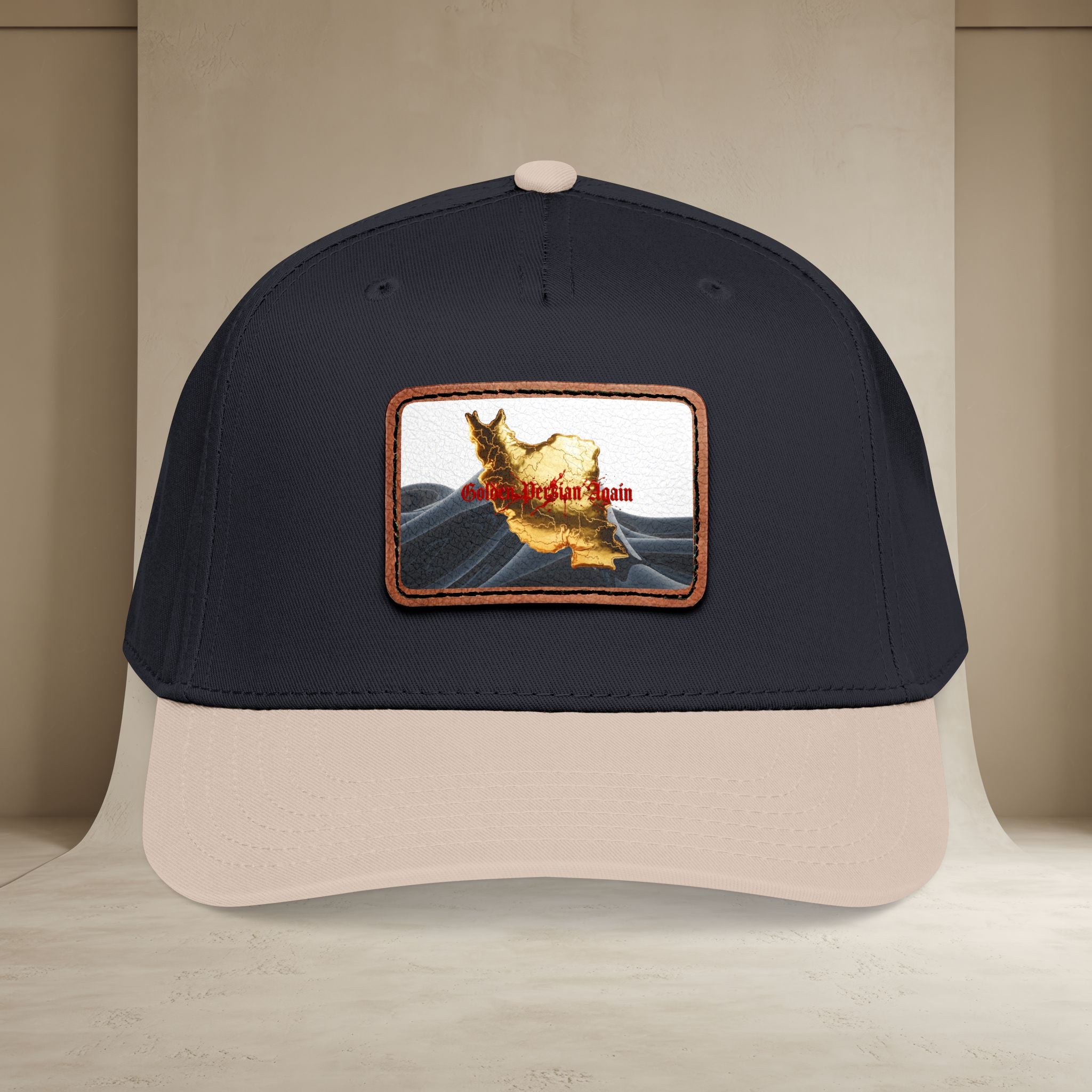 Golden Persian again Map Baseball Cap, Unisex