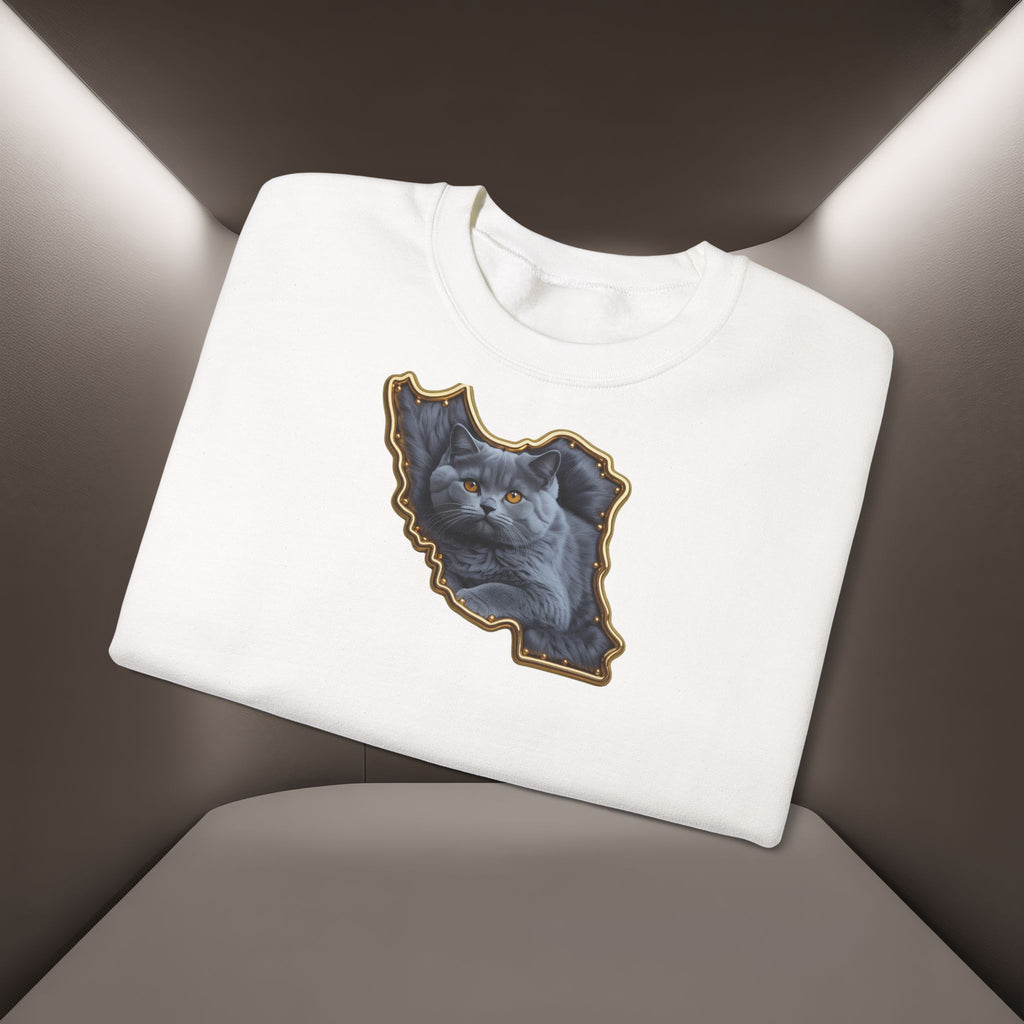 Persian cat & Persian Map Graphic Design Unisex Sweatshirt — Premium quality