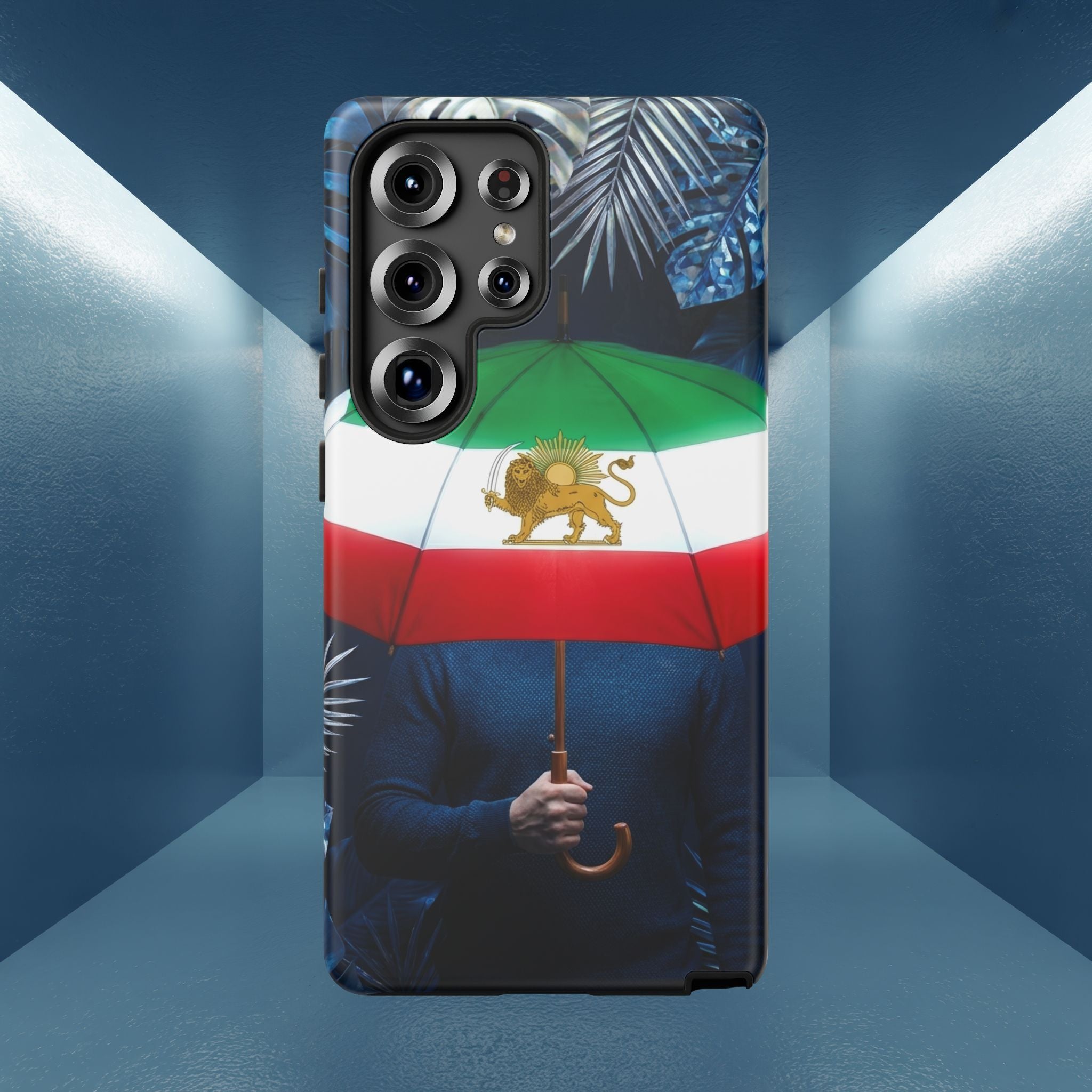 Iran Flag umbrella design phone Case