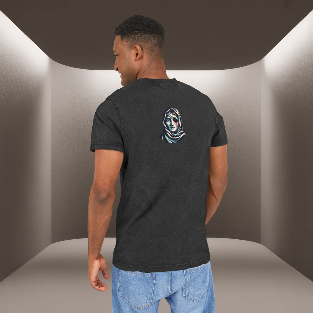 Iran's map Conceptual tshirt- Acid Wash Tee