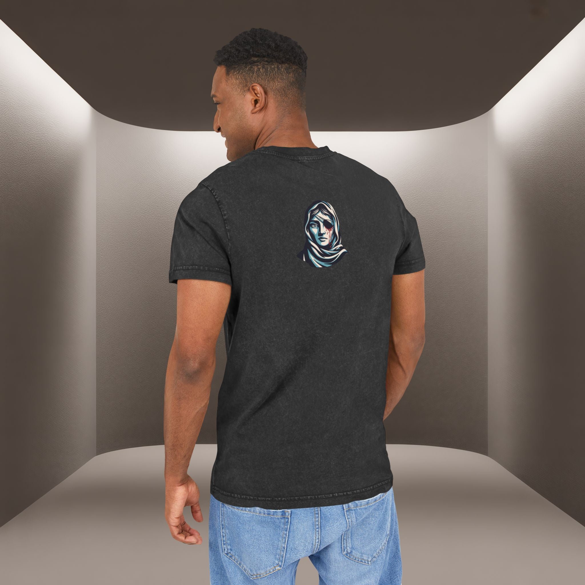 Iran's map Conceptual tshirt- Acid Wash Tee