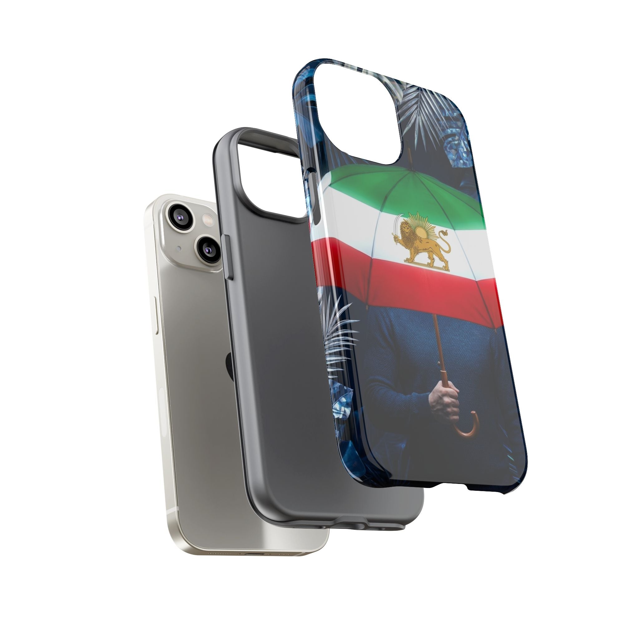Iran Flag umbrella design phone Case