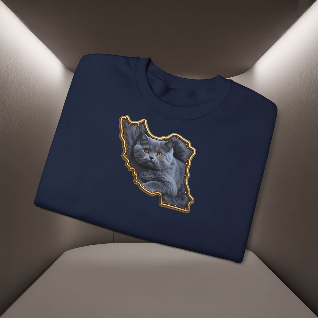 Persian cat & Persian Map Graphic Design Unisex Sweatshirt — Premium quality