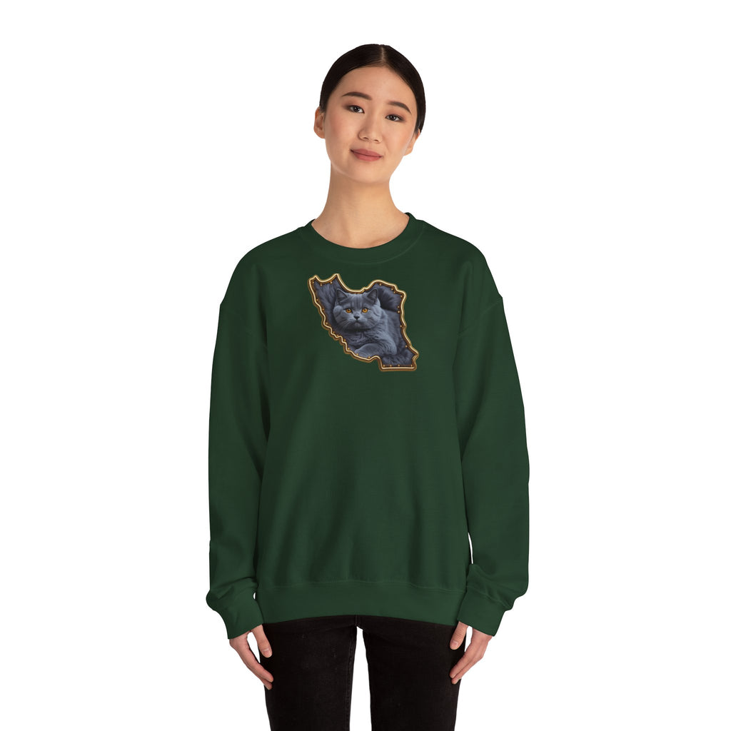 Persian cat & Persian Map Graphic Design Unisex Sweatshirt — Premium quality