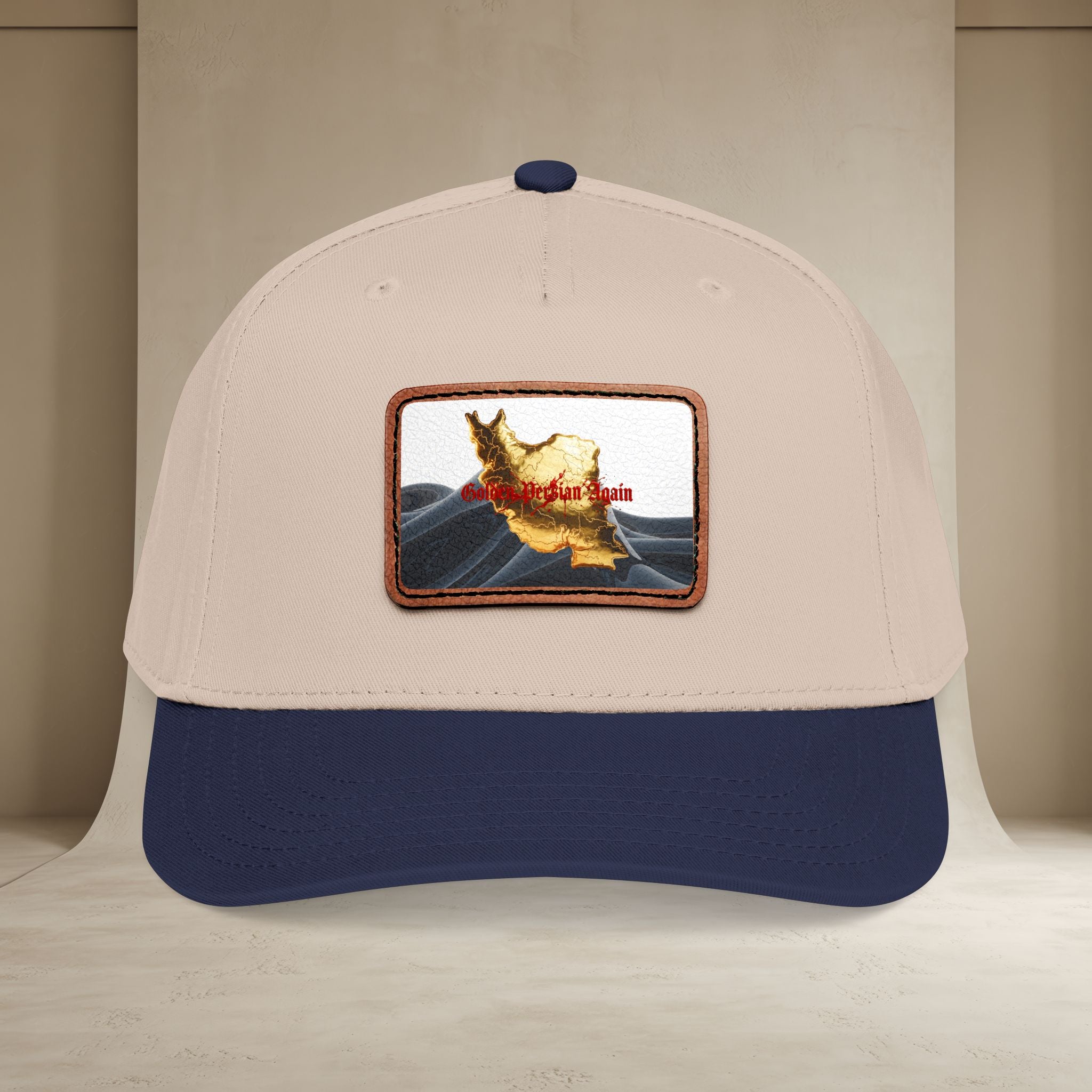 Golden Persian again Map Baseball Cap, Unisex