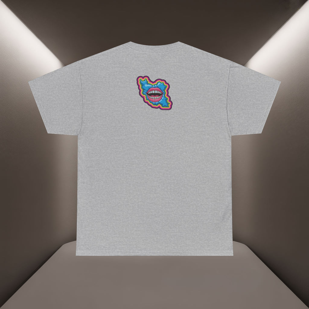 Neon Skull in Iran's map shape T-Shirt — Premium Quality