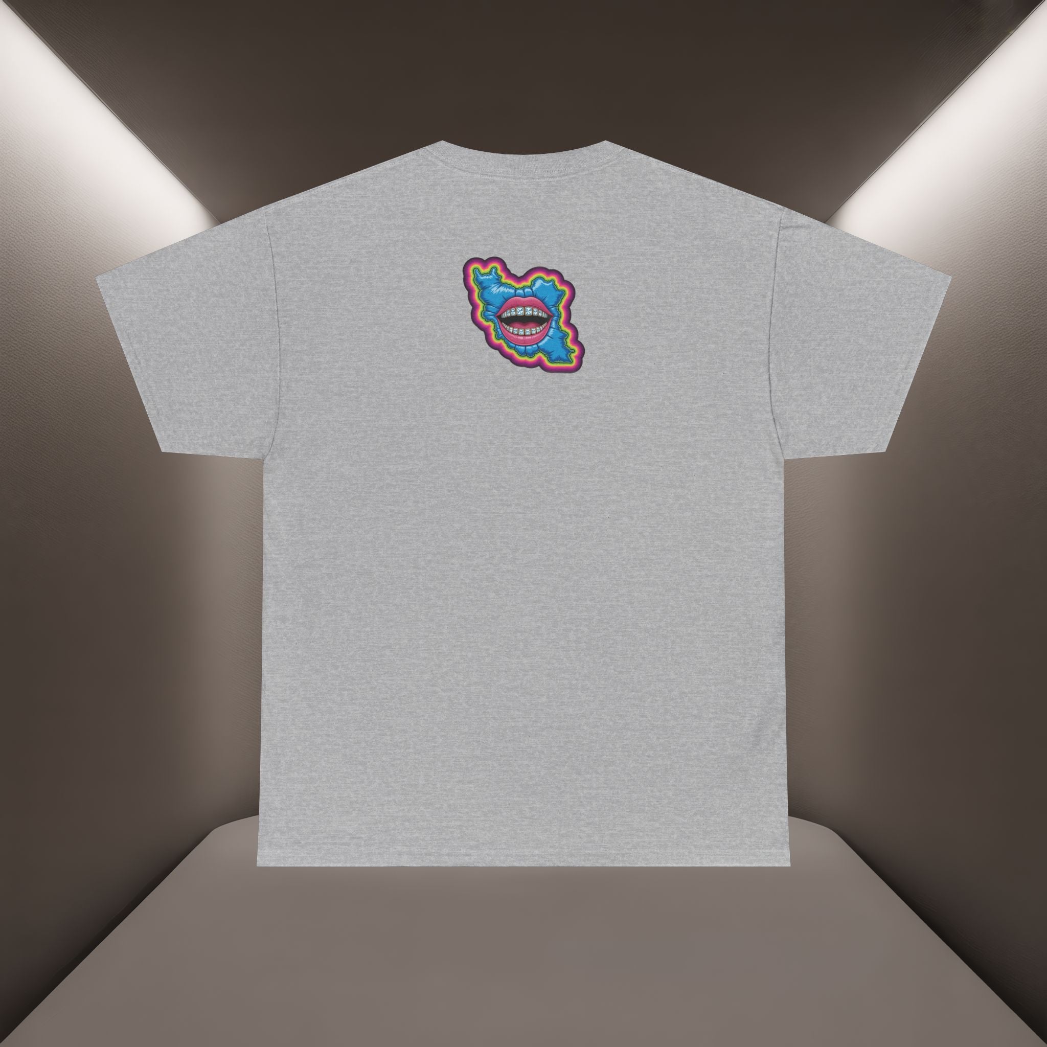 Neon Skull in Iran's map shape T-Shirt — Premium Quality