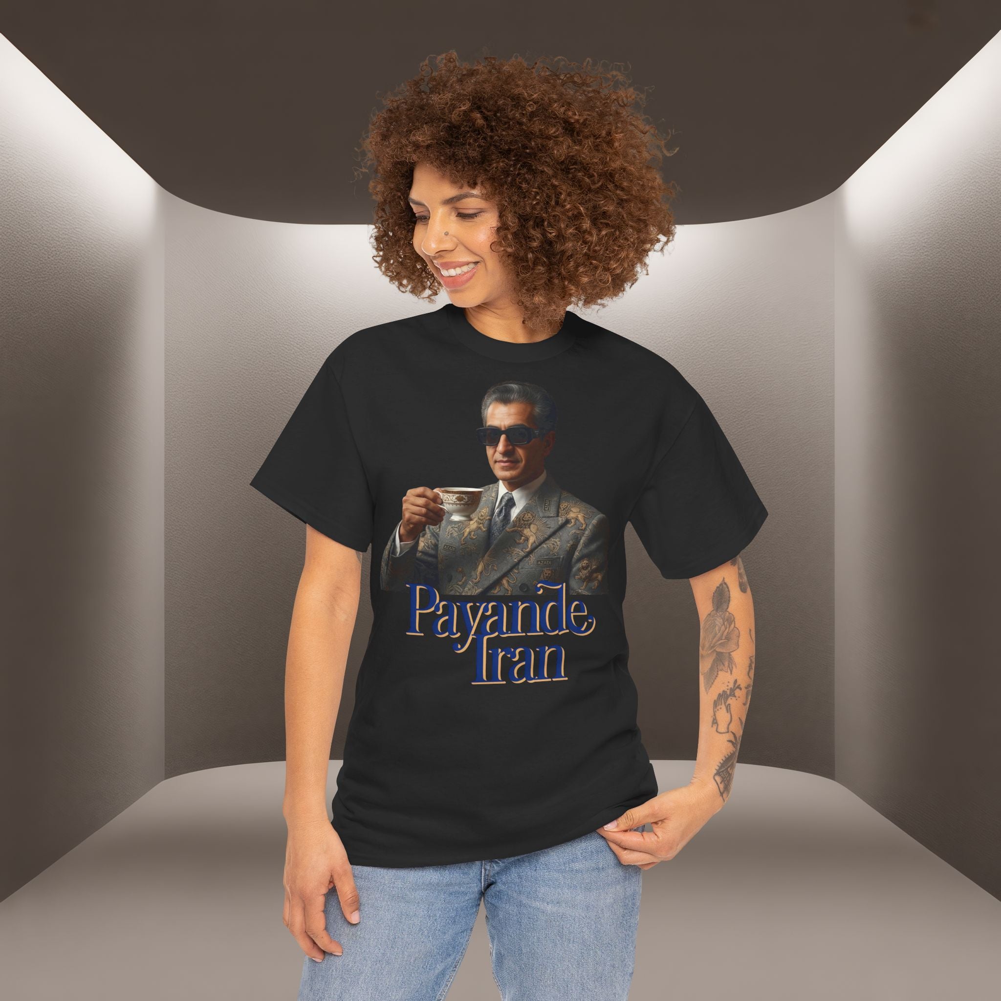 T-Shirt — "Payande Iran" Retro Style Tehran Nostalgia Tee