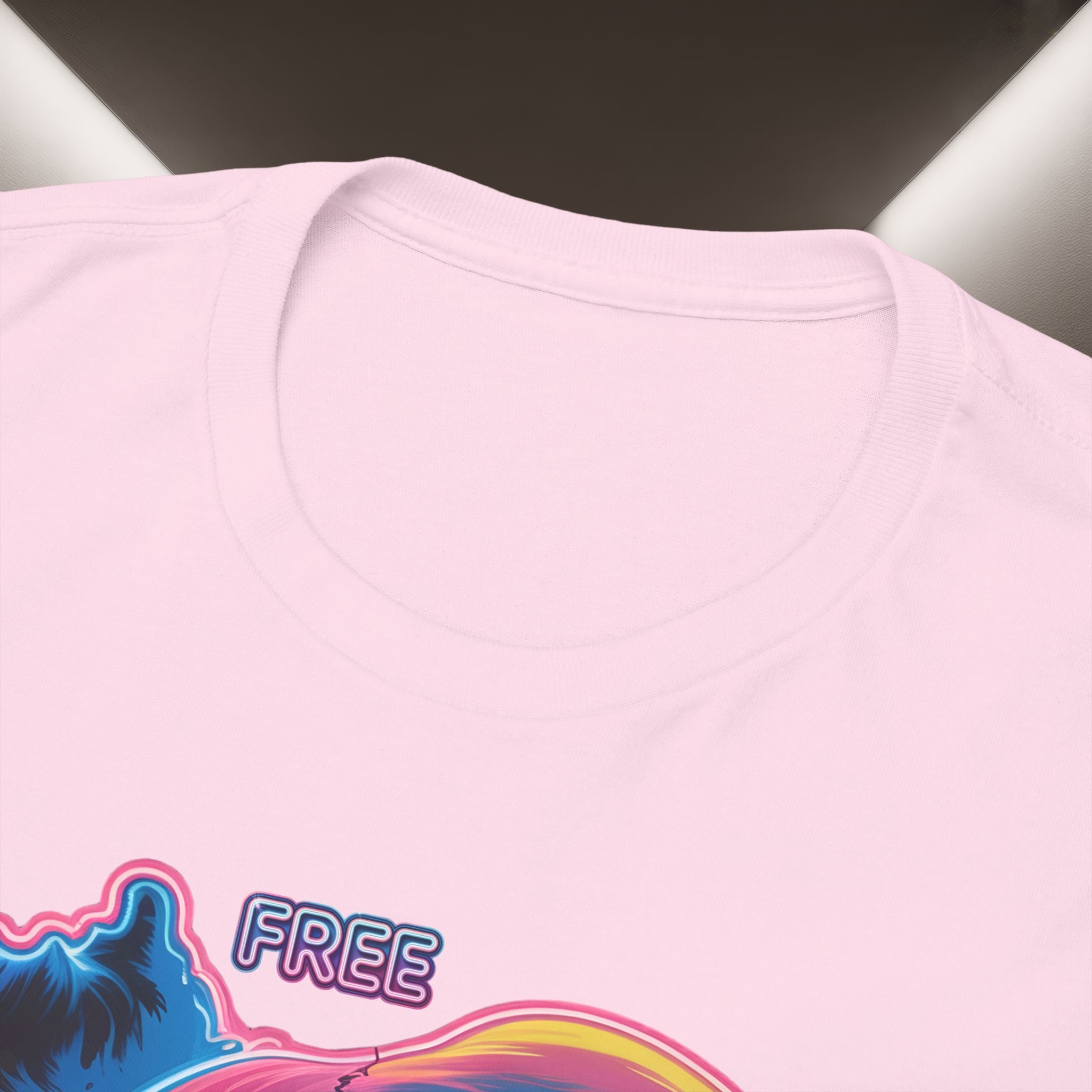 Neon Skull in Iran's map shape T-Shirt — Premium Quality