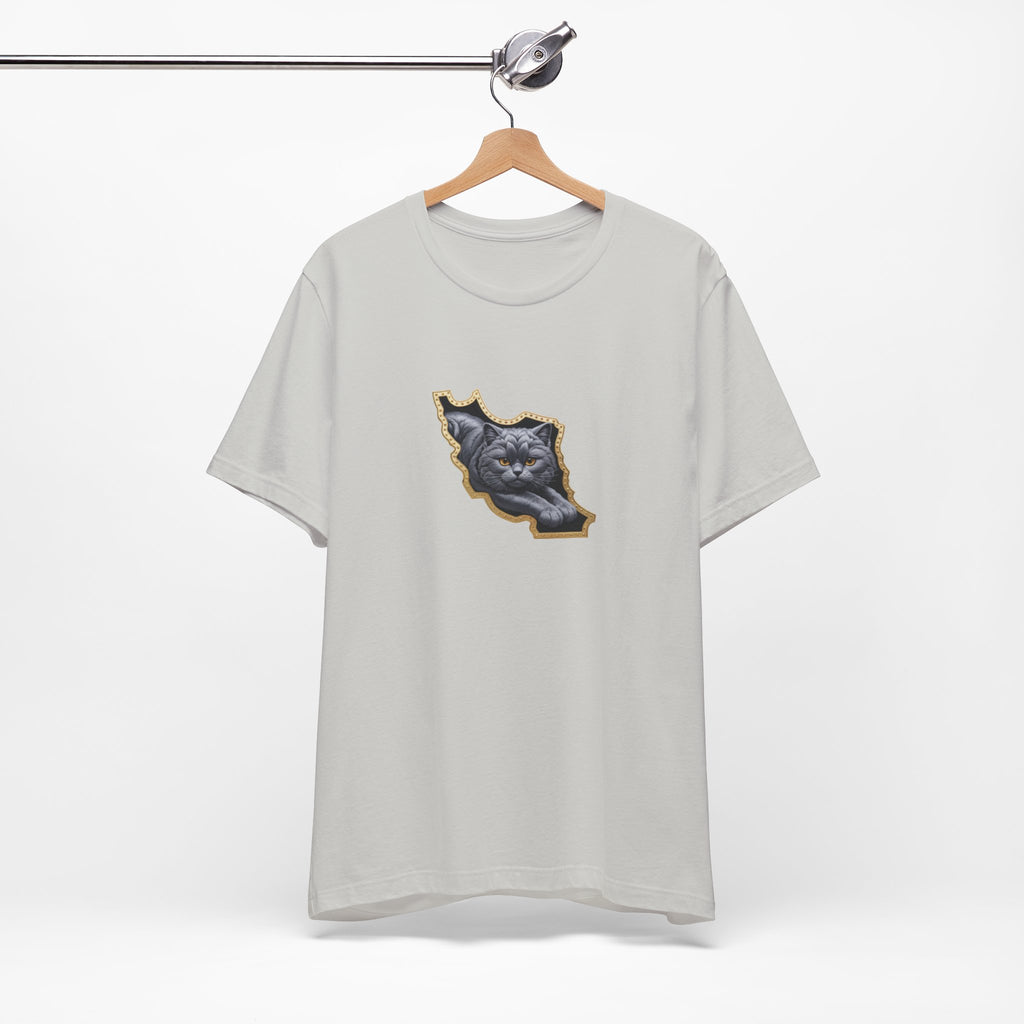 Persian Cat in a Persian Map Graphic design- unisex T-shirt- Premium quality