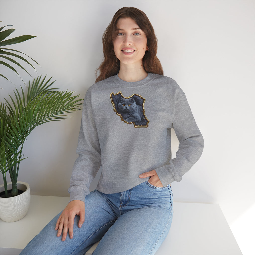 Persian cat & Persian Map Graphic Design Unisex Sweatshirt — Premium quality