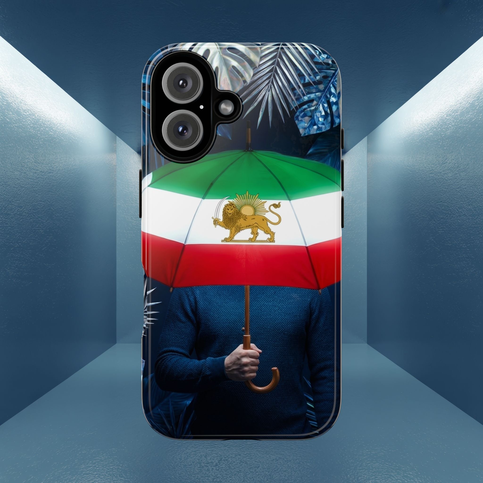 Iran Flag umbrella design phone Case