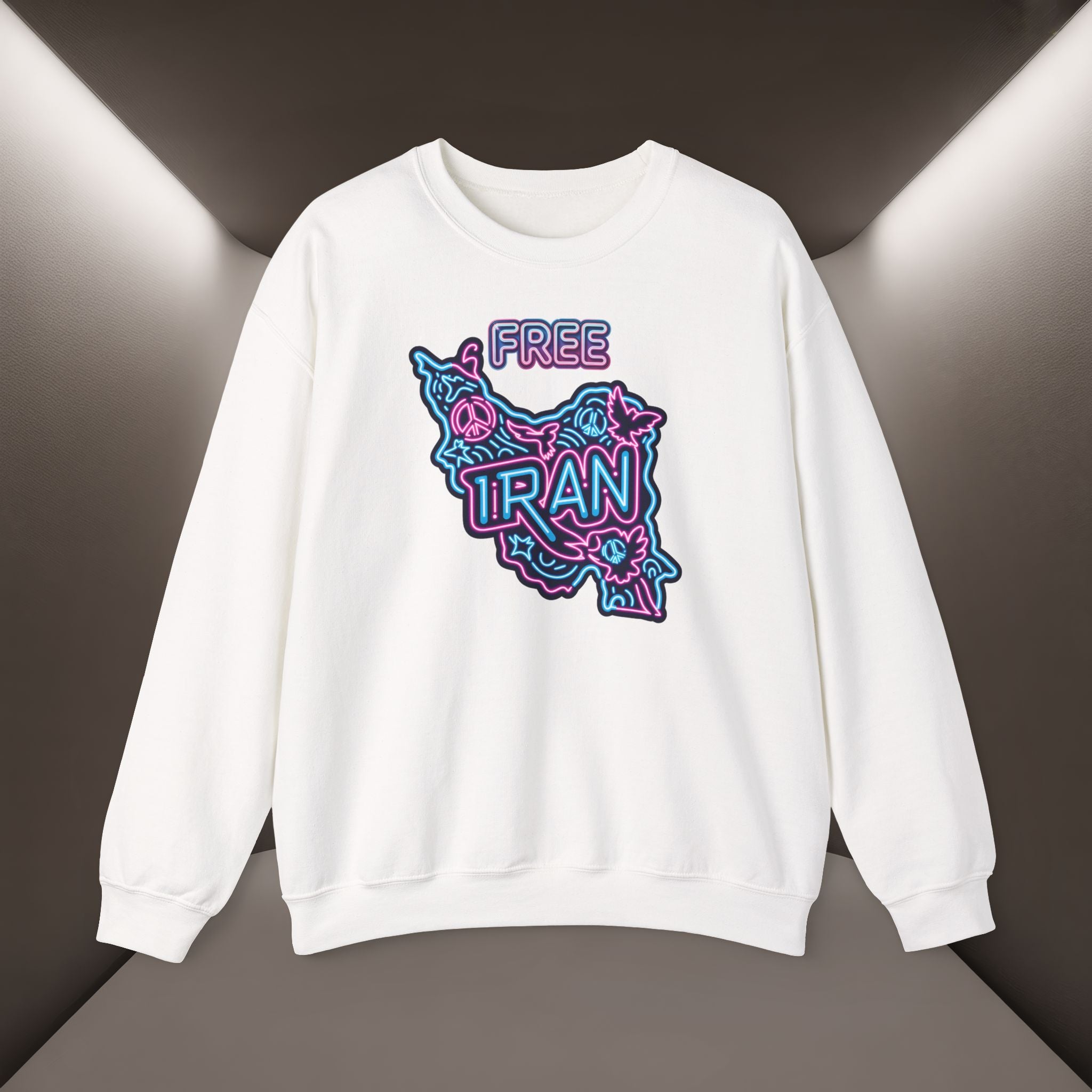 Free Iran Sweatshirt – Neon design, Premium Quality