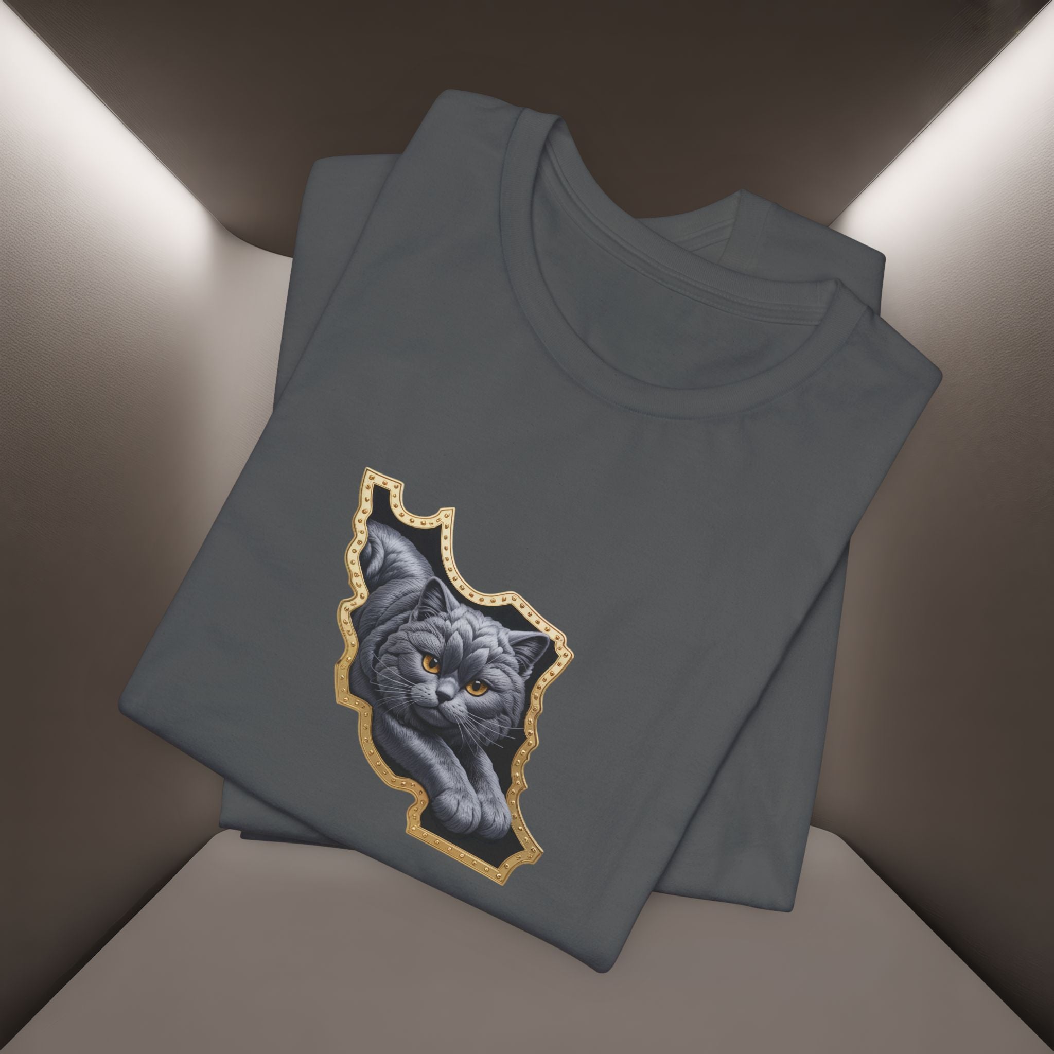 Persian Cat in a Persian Map Graphic design- unisex T-shirt- Premium quality
