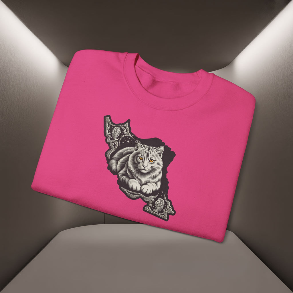 Persian Cat in a Persian Map design- unisex sweatshirt- Premium quality