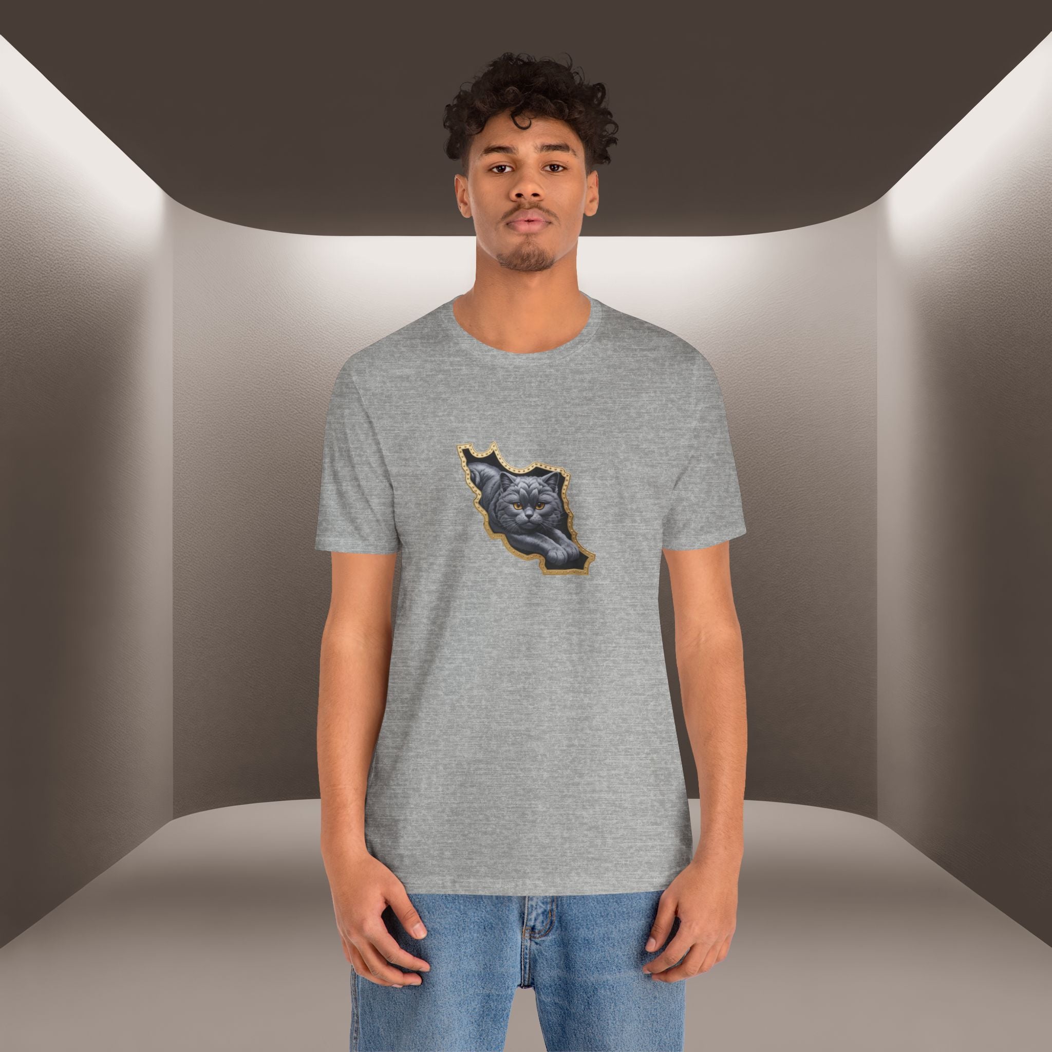 Persian Cat in a Persian Map Graphic design- unisex T-shirt- Premium quality