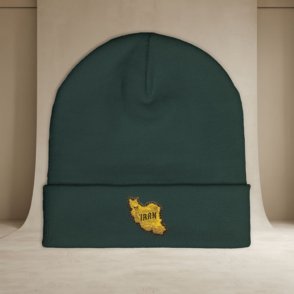 Embroidered "Iran's Map" Beanie (GoldoOzi)