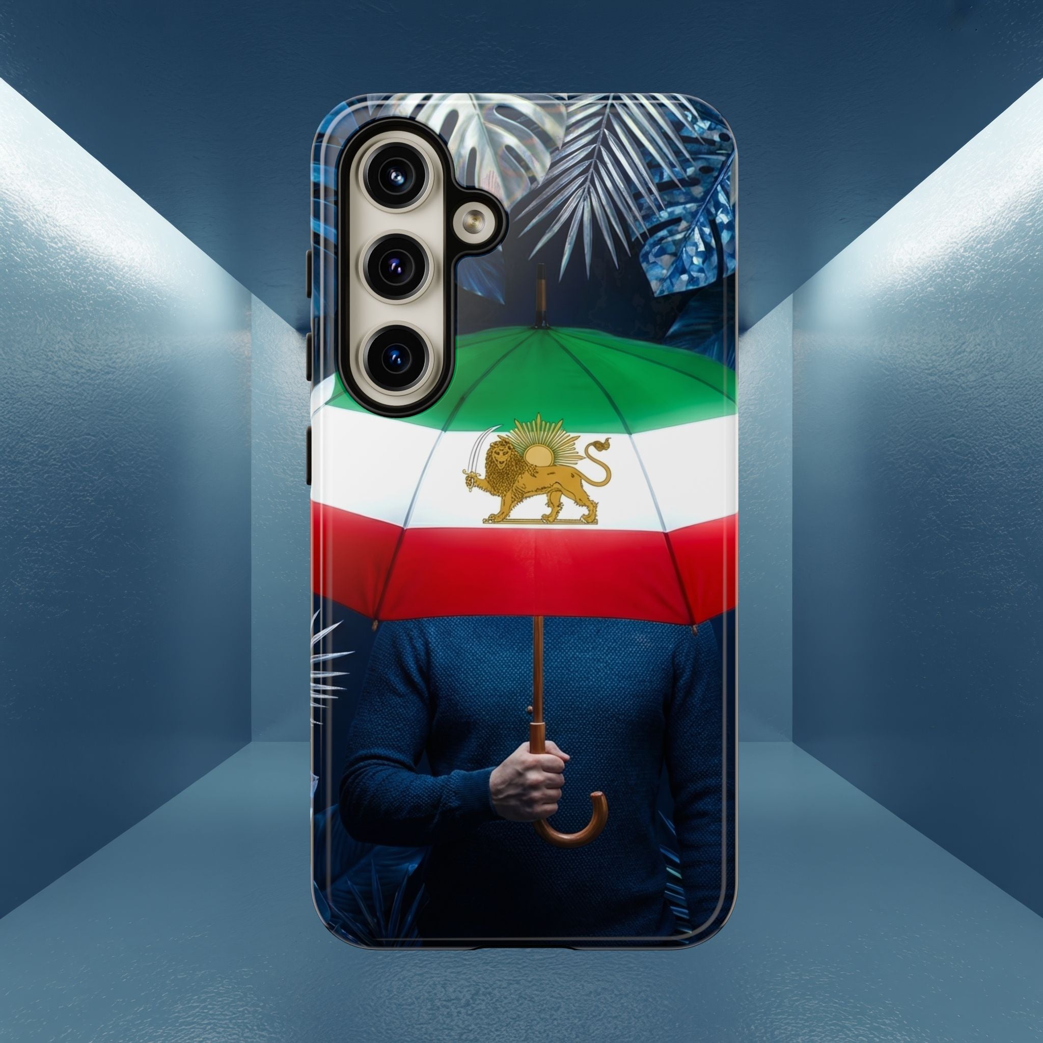 Iran Flag umbrella design phone Case