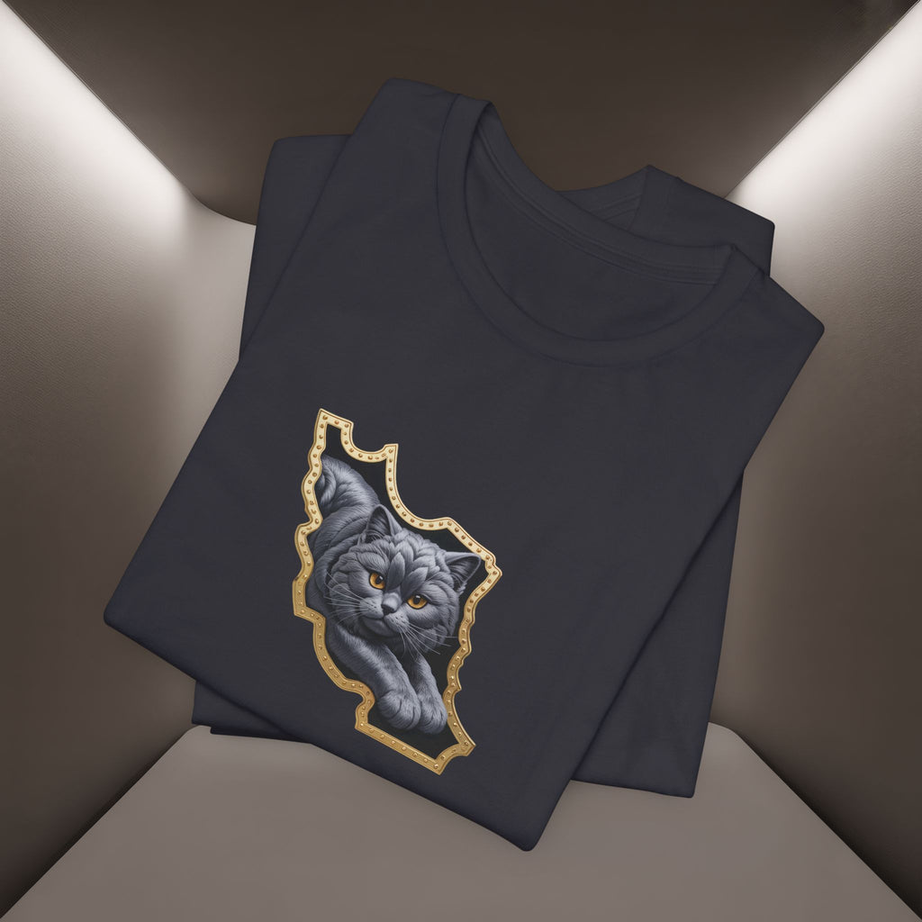 Persian Cat in a Persian Map Graphic design- unisex T-shirt- Premium quality