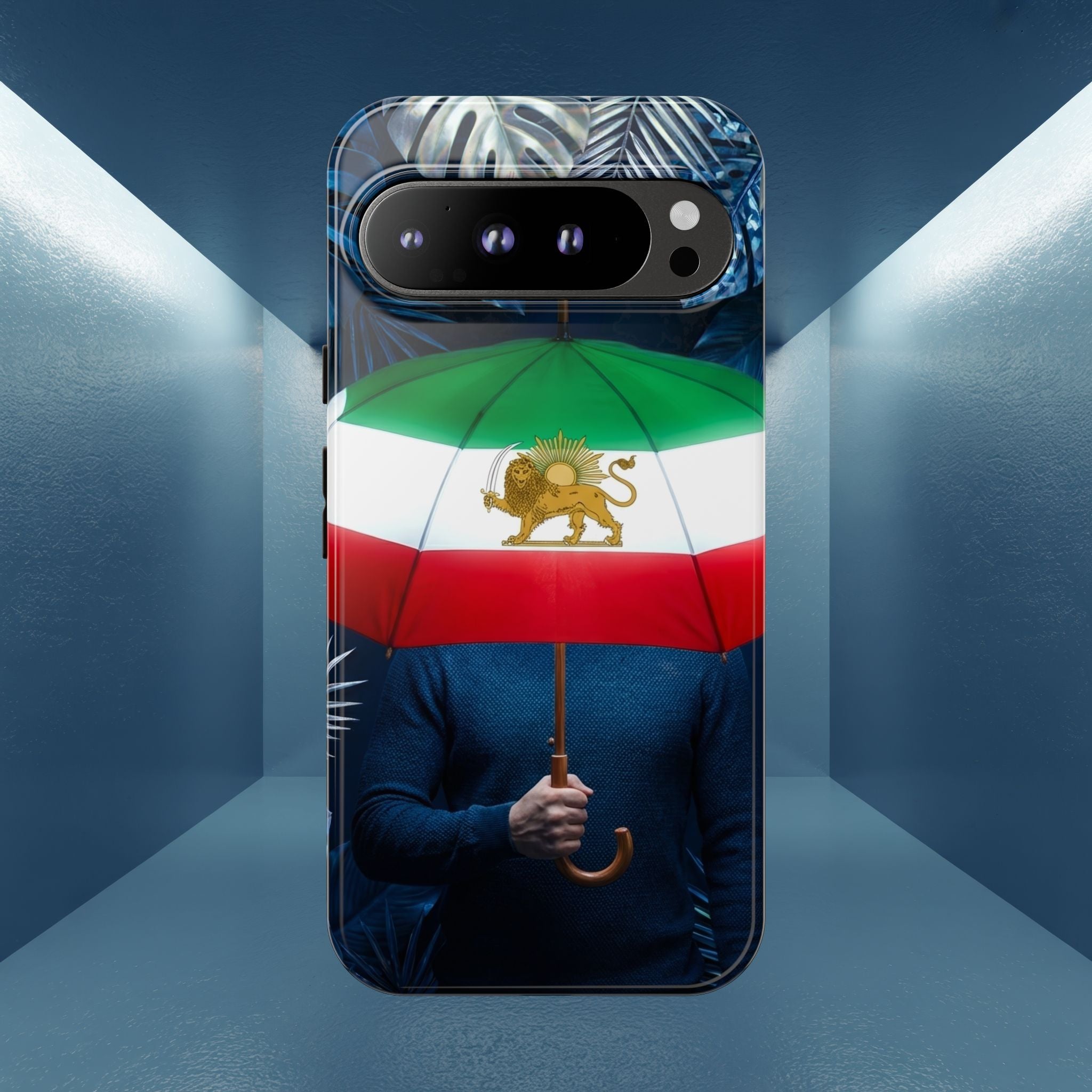 Iran Flag umbrella design phone Case
