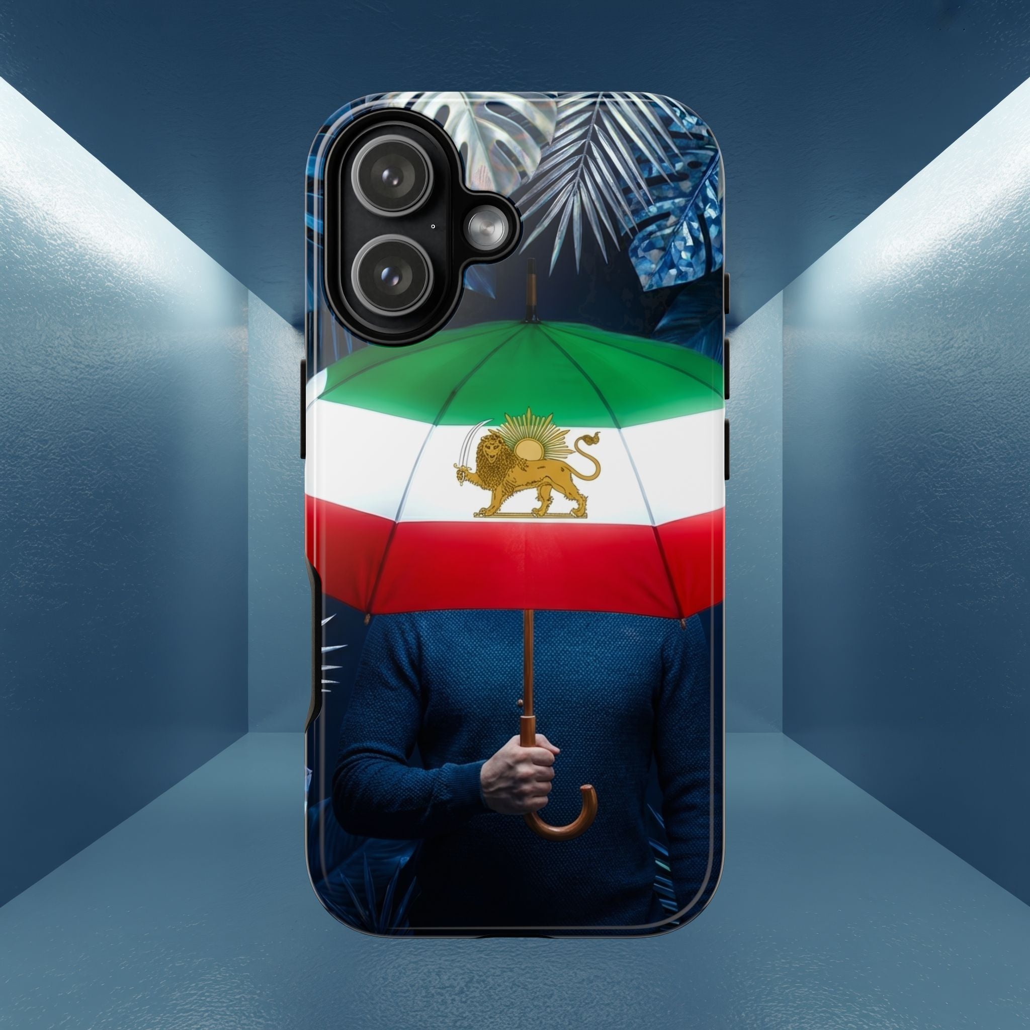 Iran Flag umbrella design phone Case