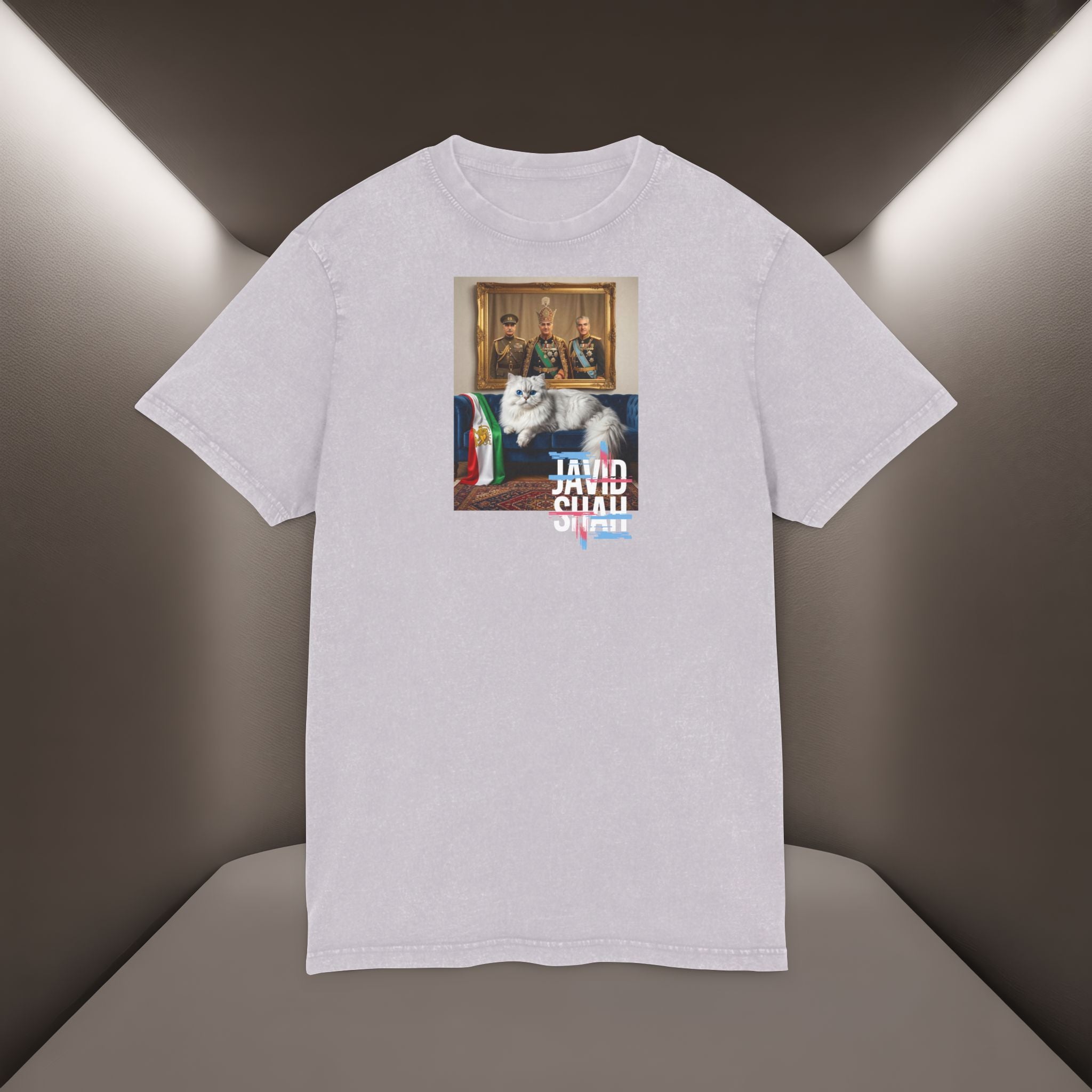 Javid Shah Acid-Wash T-Shirt— Persian Cat T-Shirt