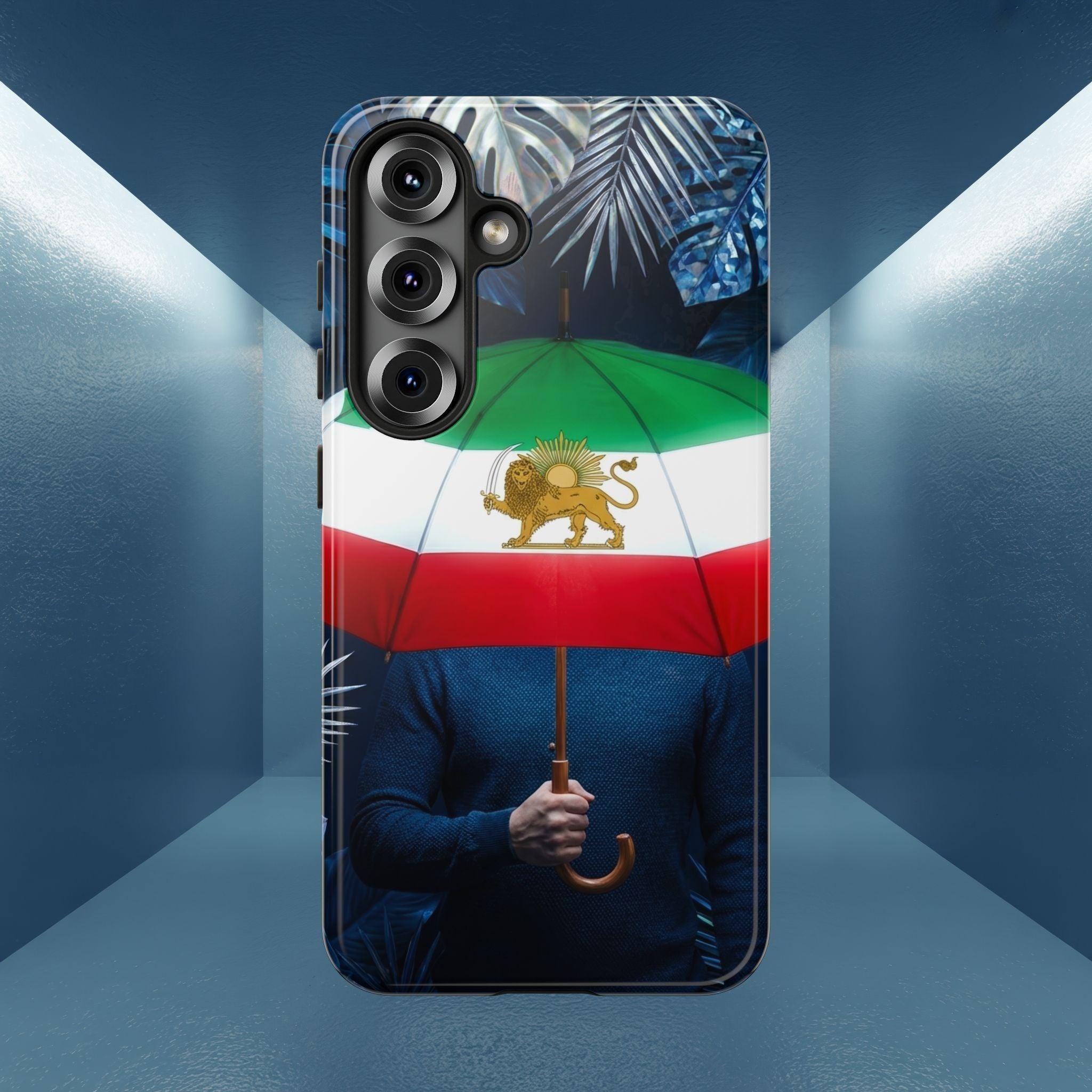 Iran Flag umbrella design phone Case