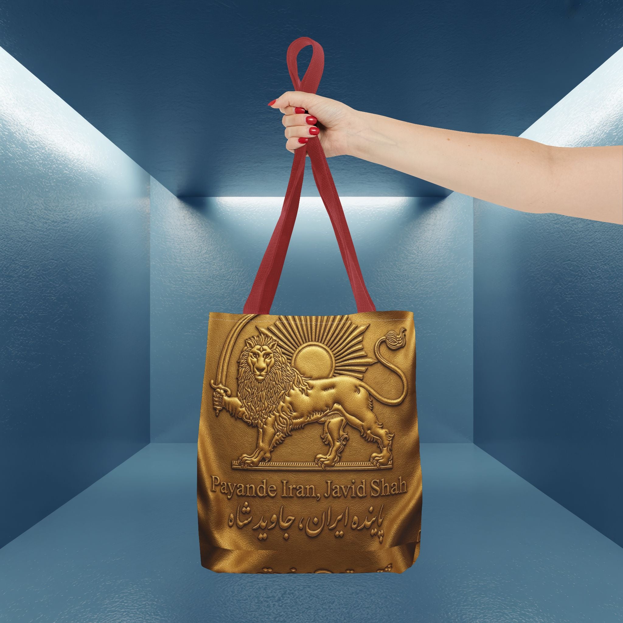 Payande Iran, Javid Shah Golden Unisex Bag- Persian Vibey bag