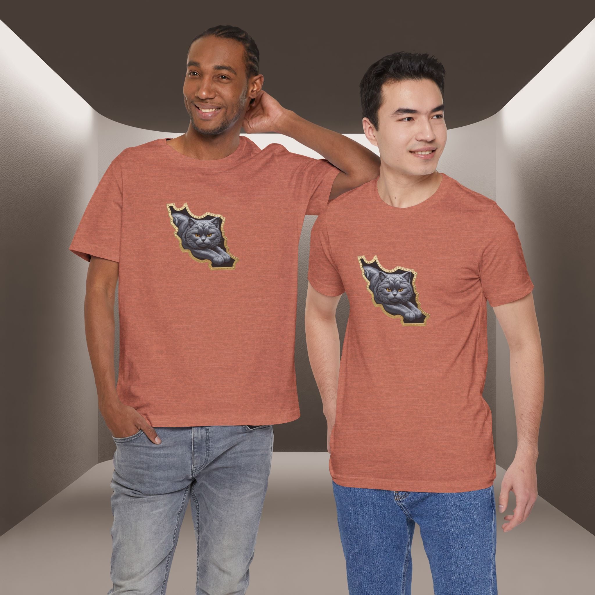 Persian Cat in a Persian Map Graphic design- unisex T-shirt- Premium quality