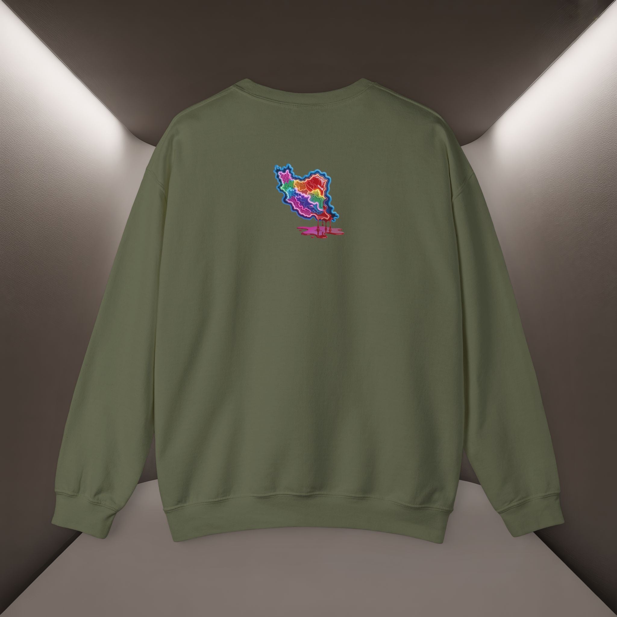Skull in Iran's map shape Sweatshirt-Unisex, Premium Quality