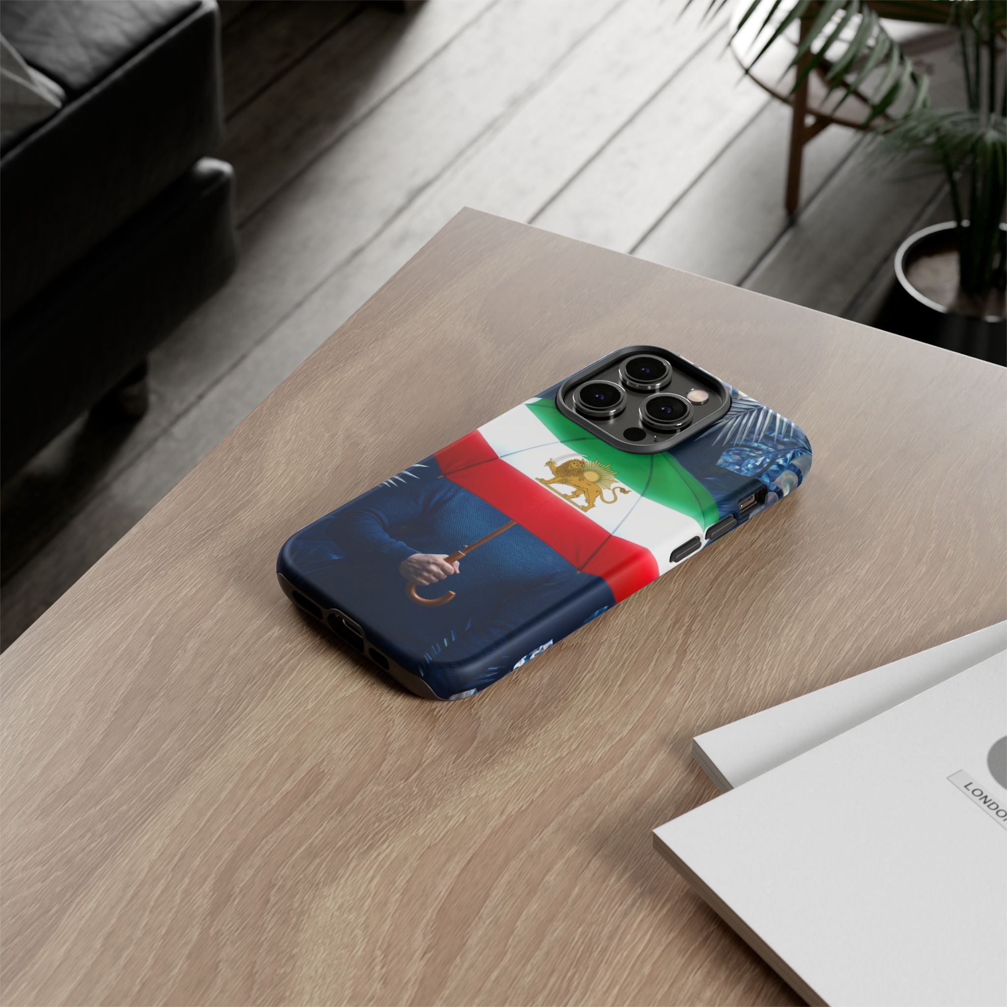 Iran Flag umbrella design phone Case